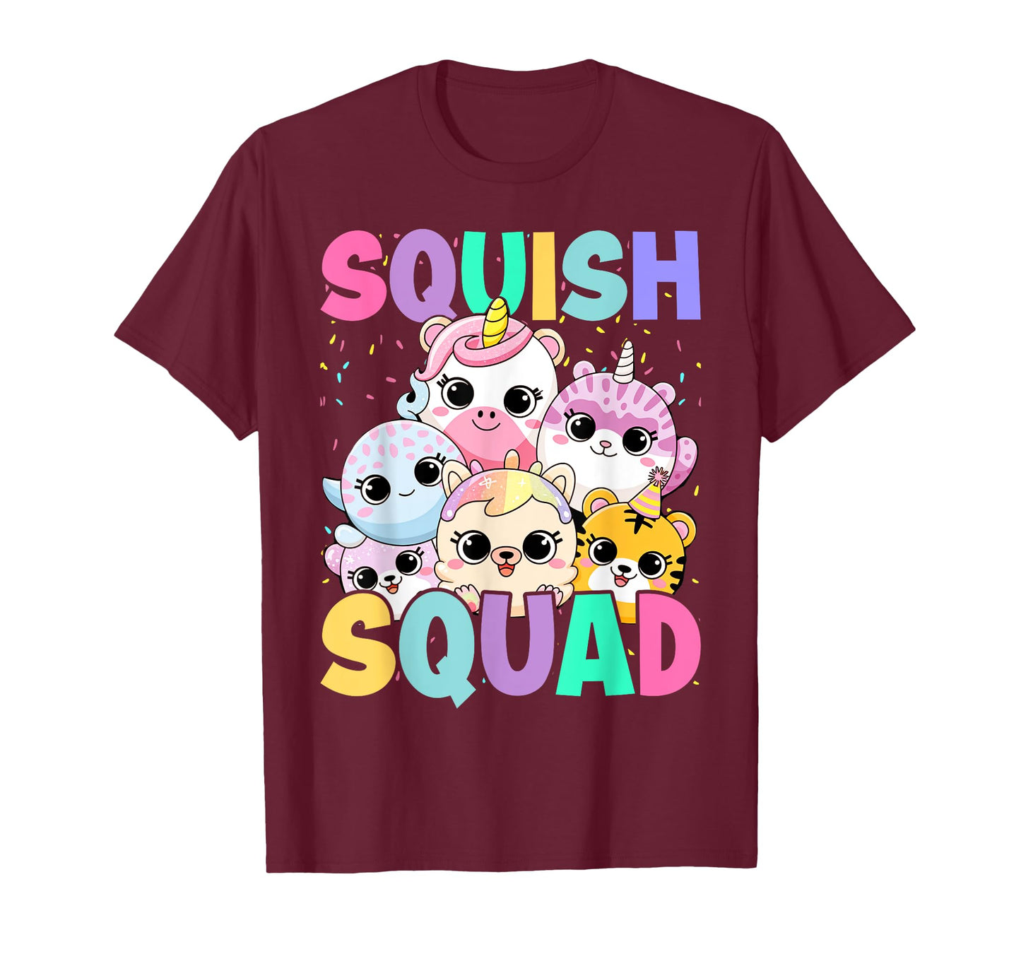 Squish Squad Birthday For Girls Kids Toddlers T-Shirt
