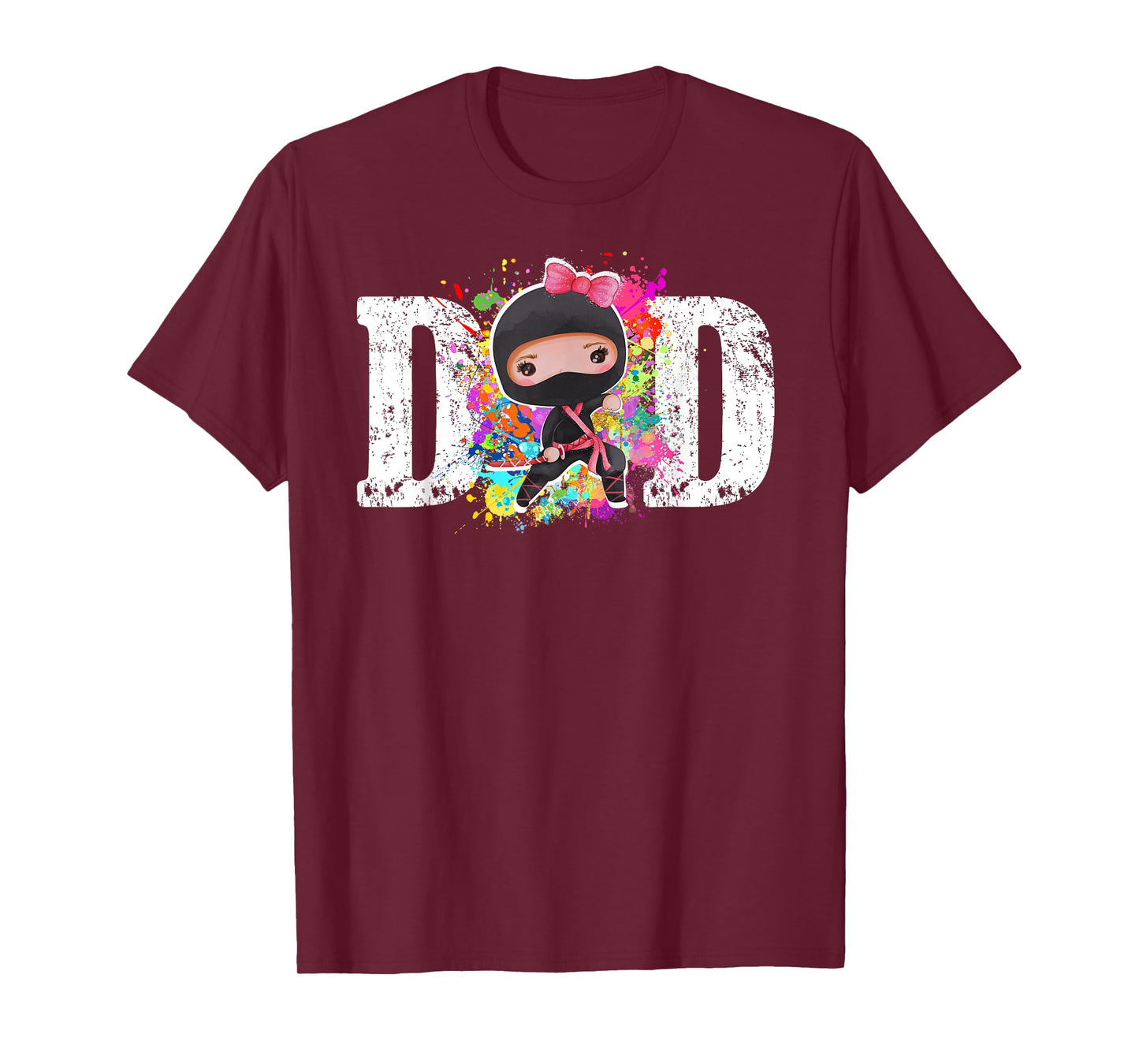 Dad of the Birthday Ninja Funny Dad Ninja Party Birthday T-Shirt