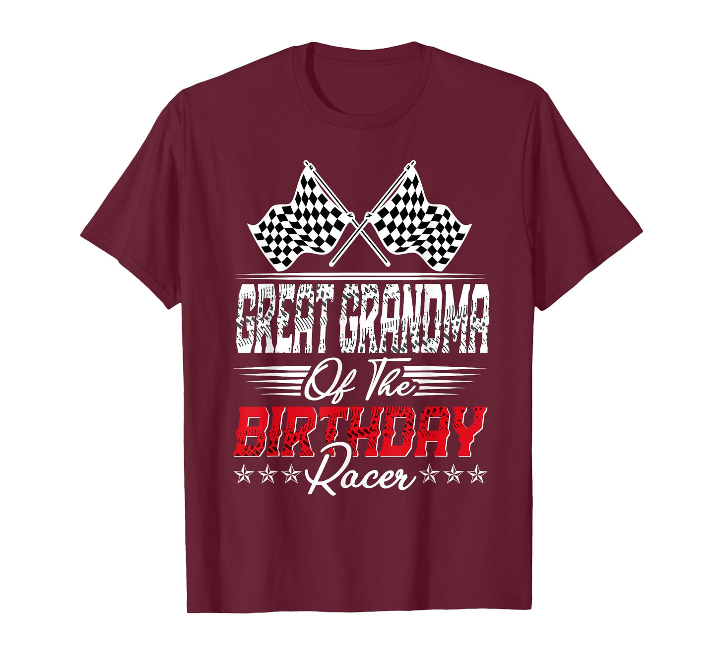 Race Car Great Grandma Of The Birthday Racer Racing Family T-Shirt