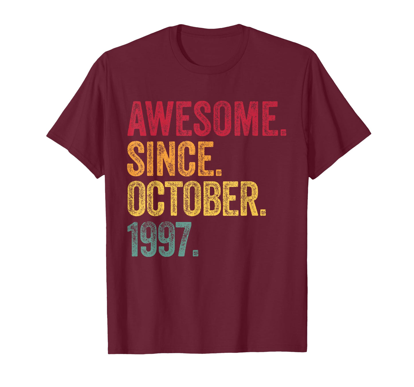 October - Awesome Since 1997-28th Birthday 28 Years Old T-Shirt