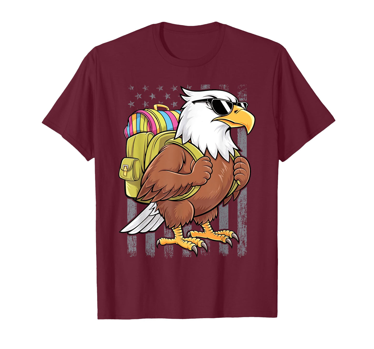 Funny Eagle First Day of School Teacher Back to School Eagle T-Shirt