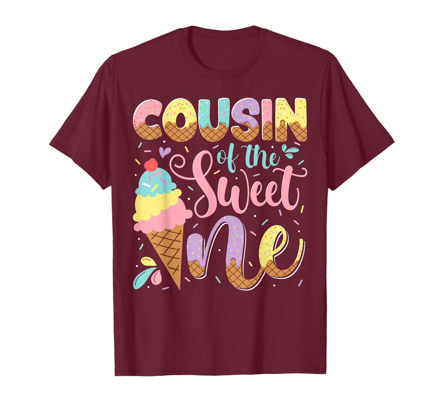 Cousin Of The Sweet One Ice Cream 1St Birthday Party T-Shirt