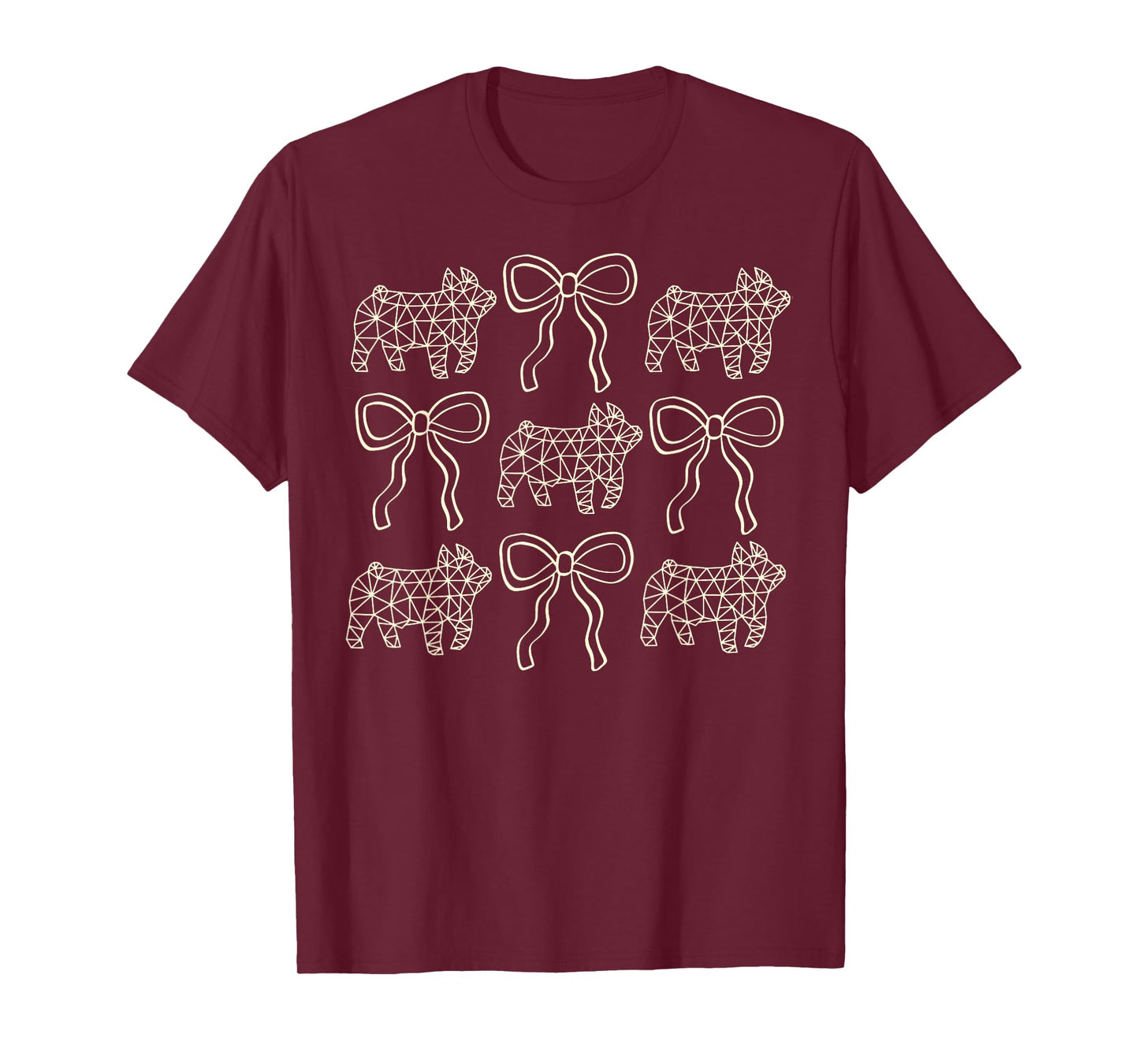 Coquette Pig Stock Show Livestock Show Mom Hog Breeder T-Shirt