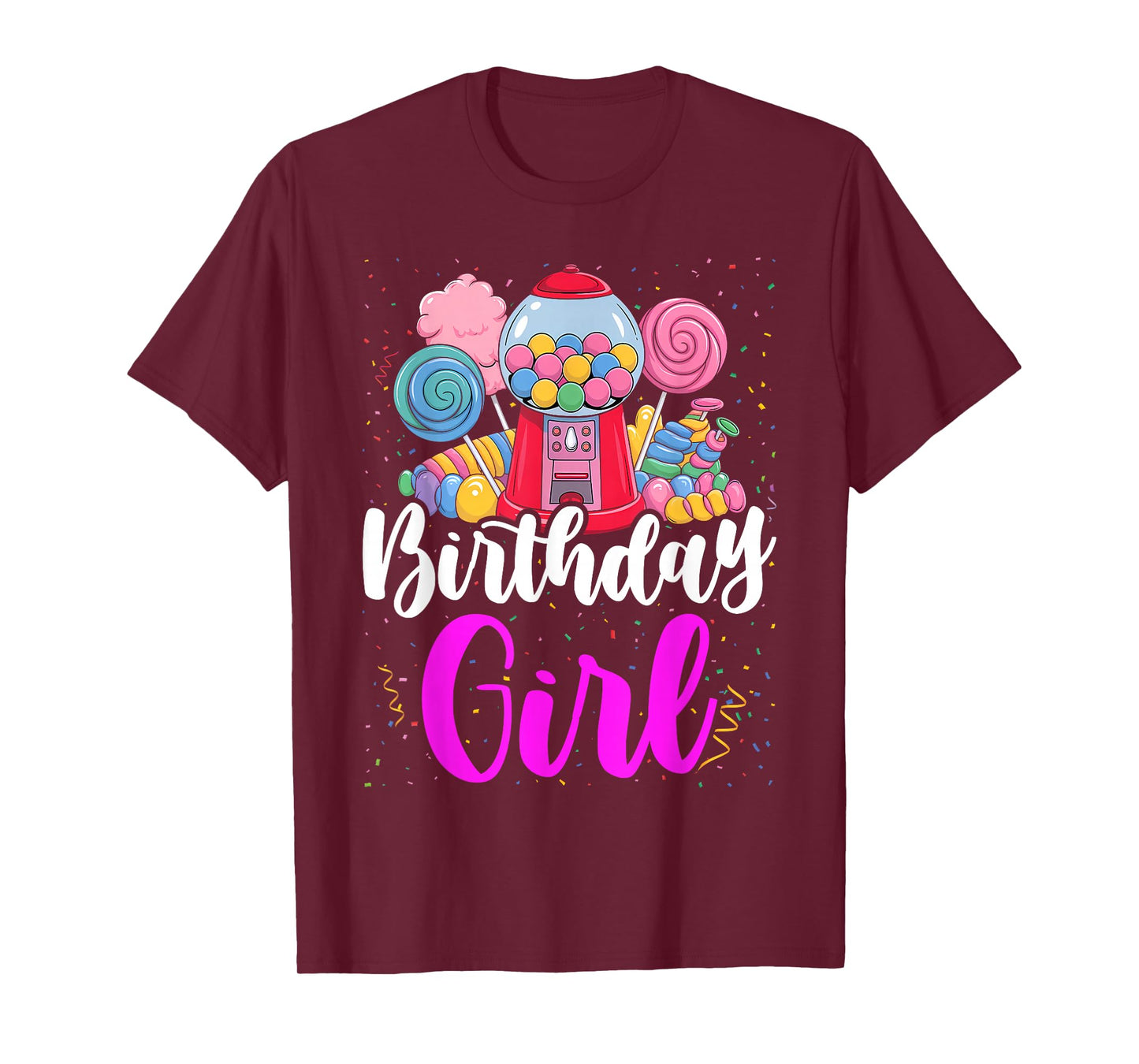 Candy Machine Birthday Girl Sweet Candyland Matching Family T-Shirt