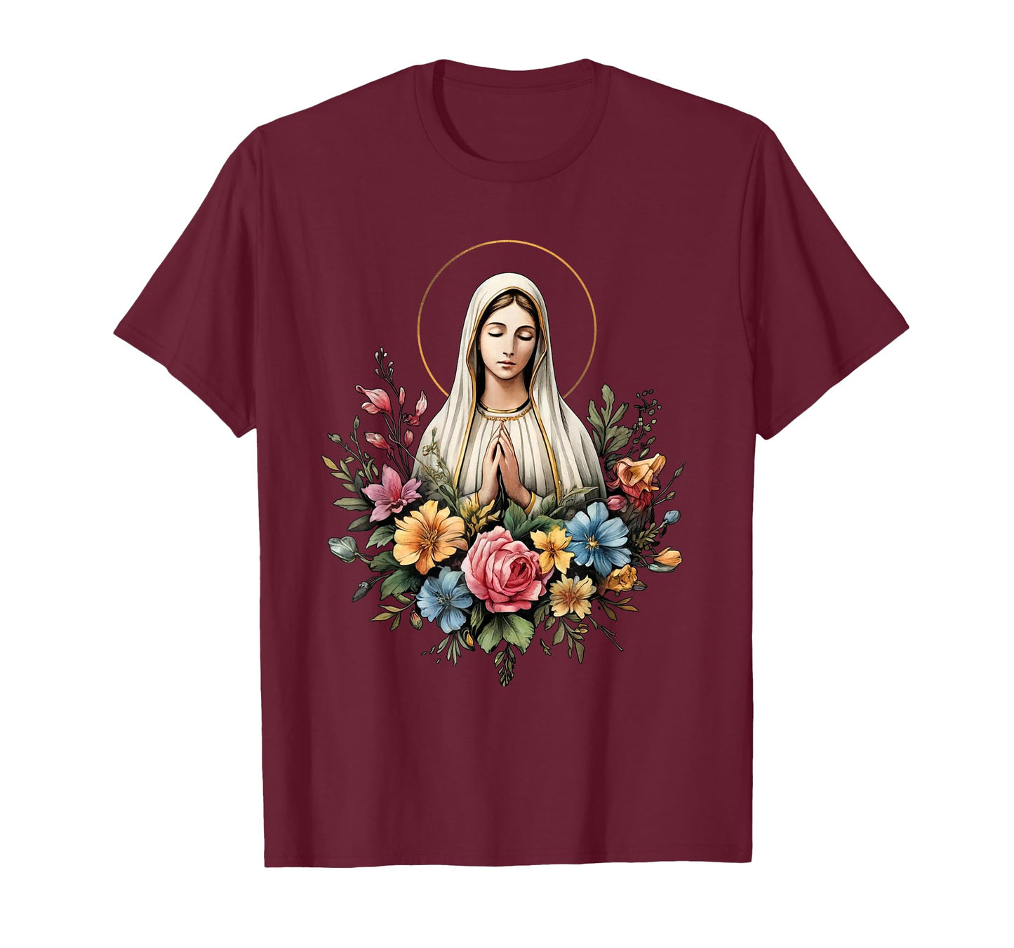 Our Lady of Fatima Mother Mary Saint Mary Powerful Symbol T-Shirt