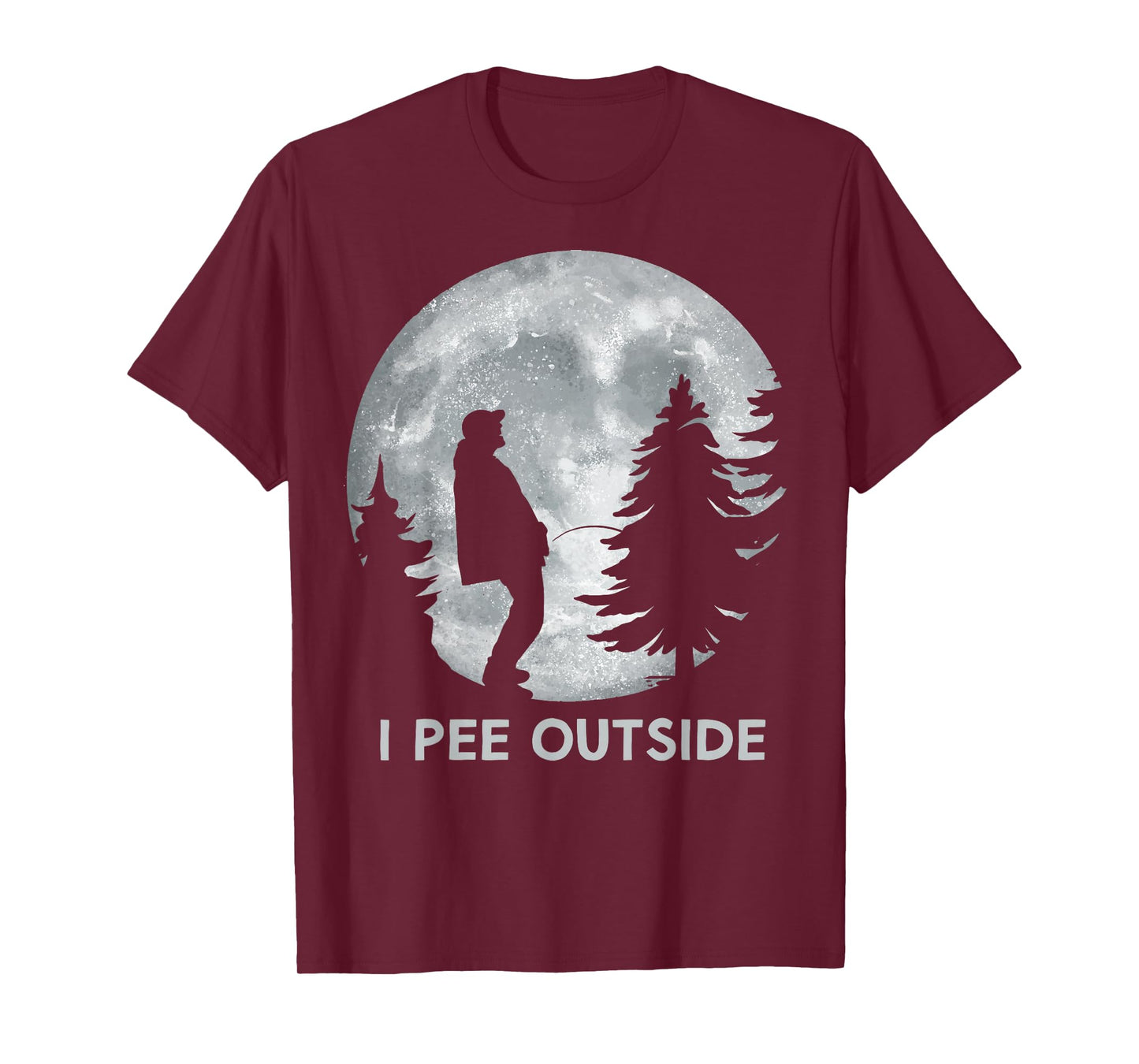 I Pee Outside Camping Humor Boy Sign Tee Camp Joke T-Shirt