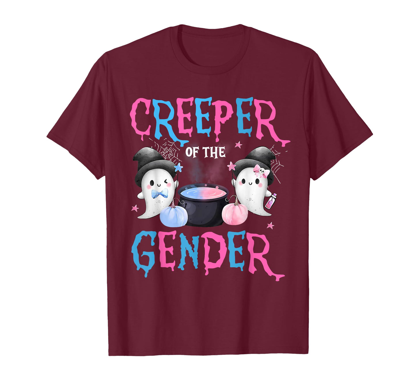 Keeper of Gender Halloween Funny Creeper Gender Reveal Party T-Shirt