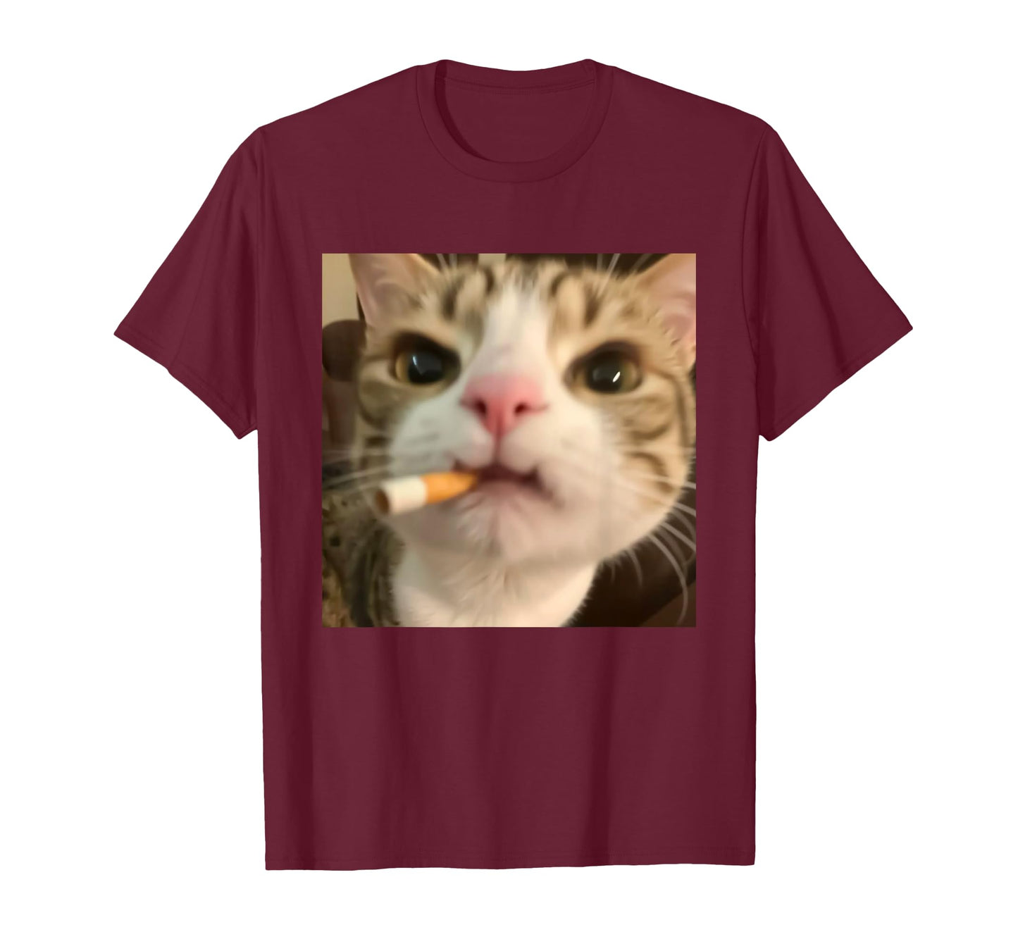 Funny Cat Pilot Smoking Meme Shirt for Men Women T-Shirt