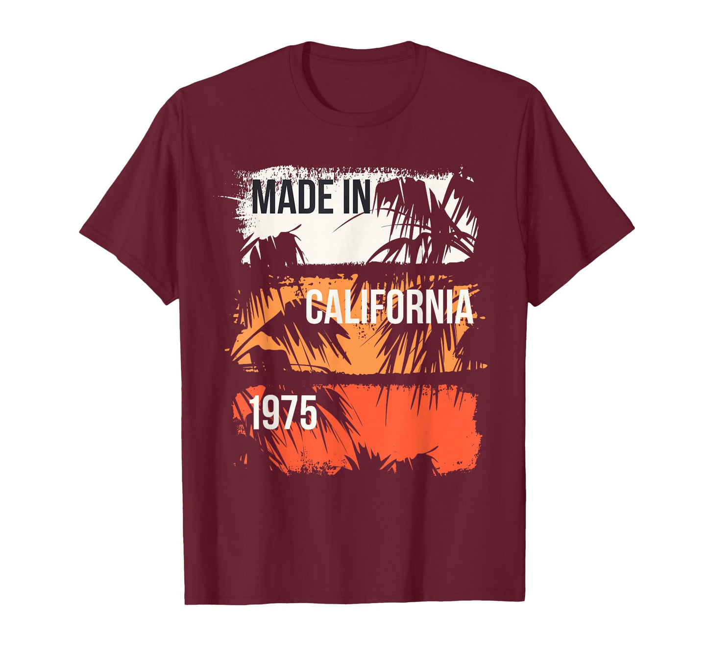 California Born 1975 Vintage 50th Birthday 50 Year Old Gift T-Shirt