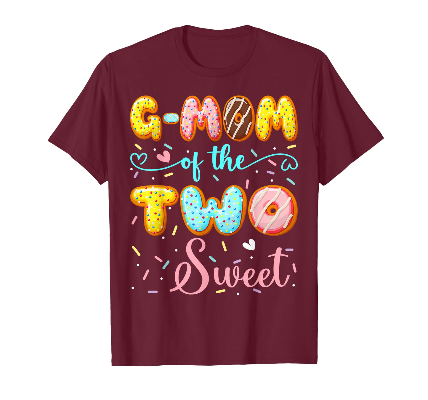 G-Mom Of The Two Sweet 2Nd Birthday Girl Donut Party T-Shirt