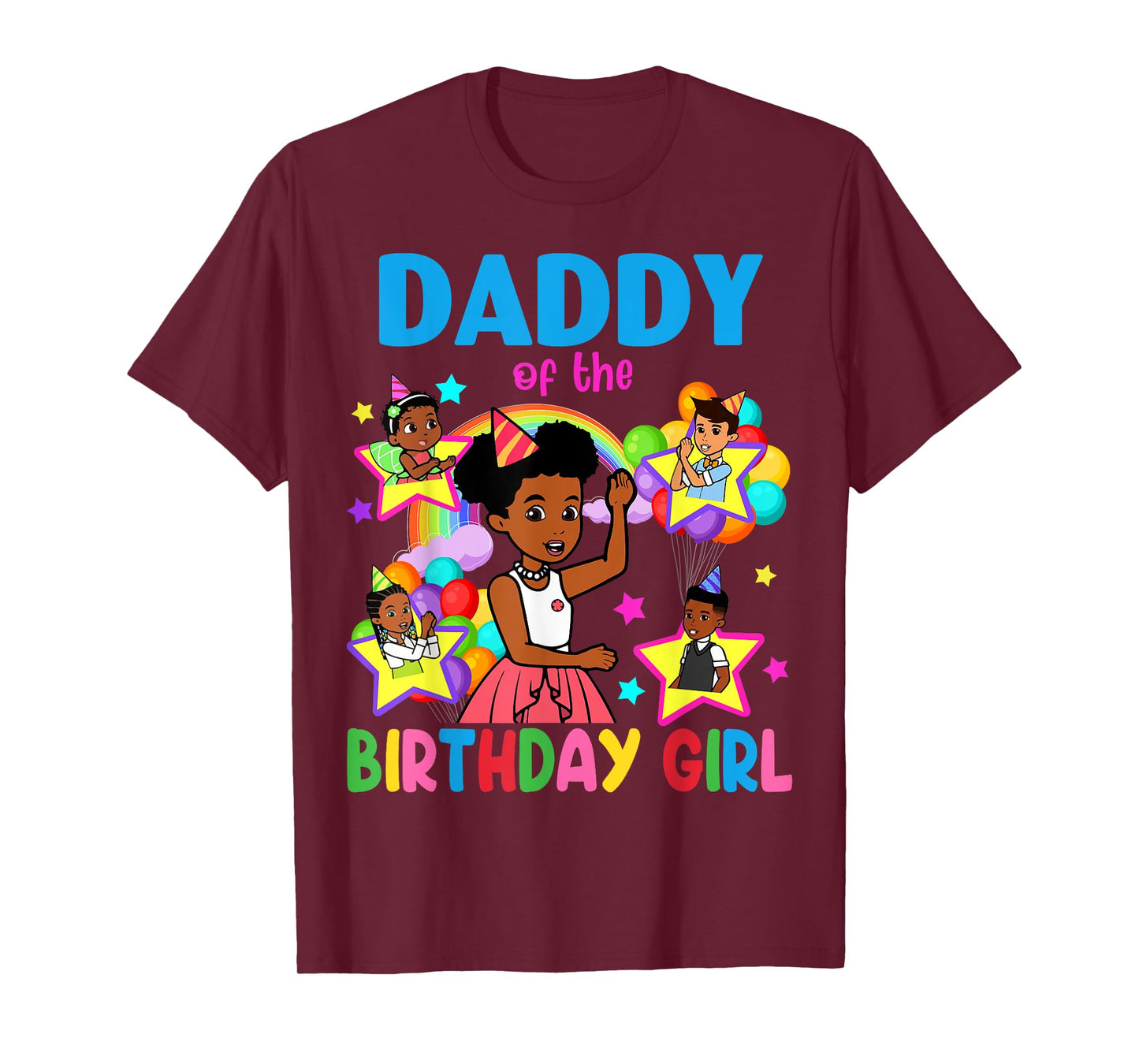 Daddy Of Birthday Girl Gracie Birthday Dolls Girl Party T-Shirt