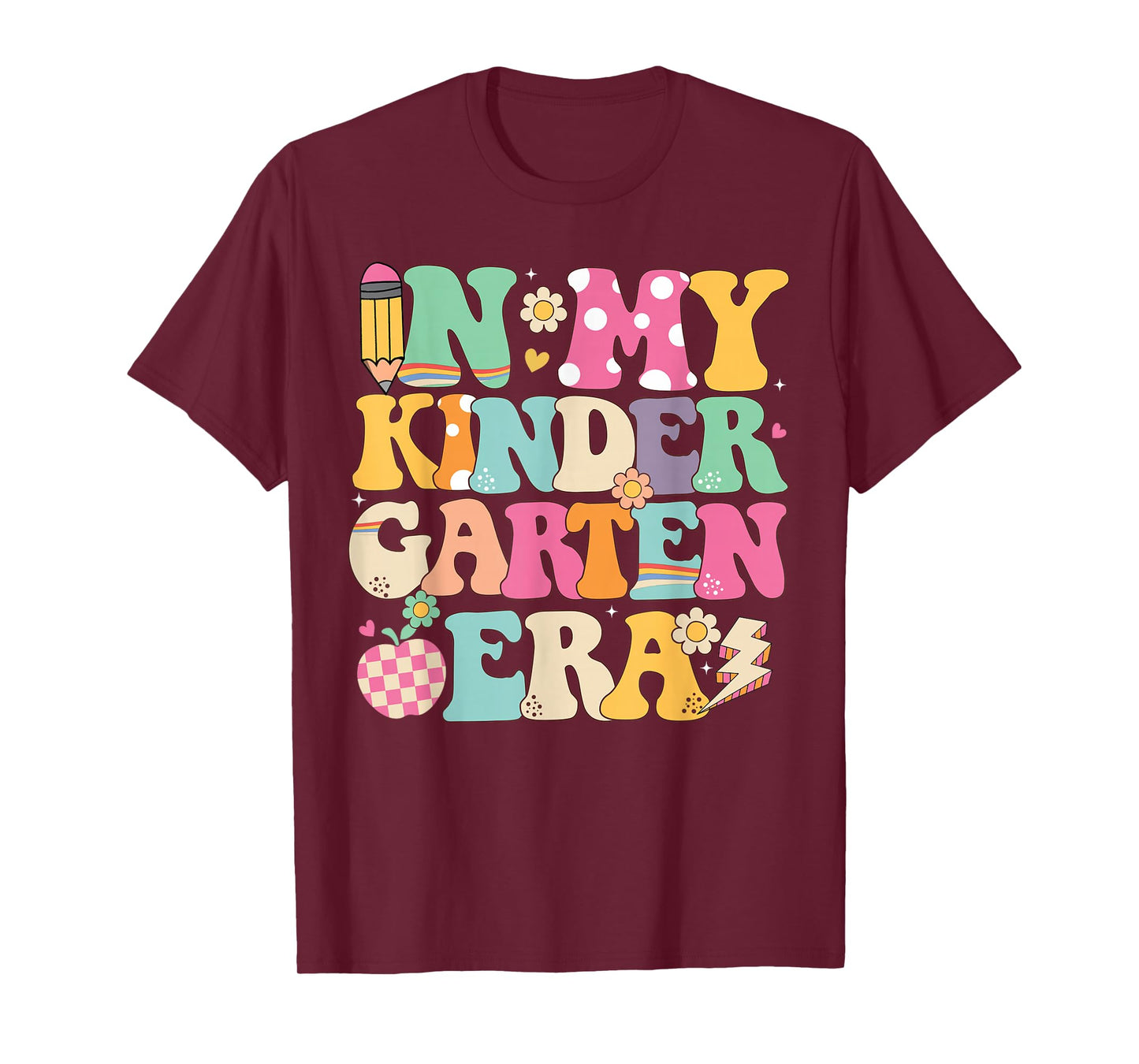 In My Kindergarten Era Girl Back To School Kindergarten Kids T-Shirt