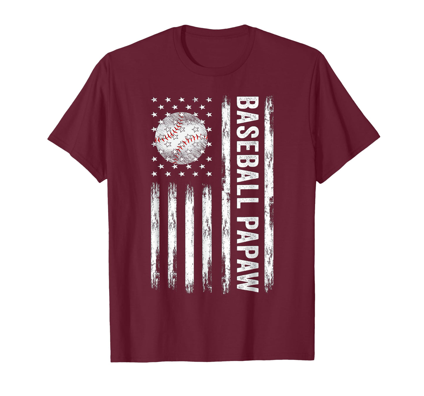 Baseball Papaw American Best Baseball Papaw Father's Day T-Shirt