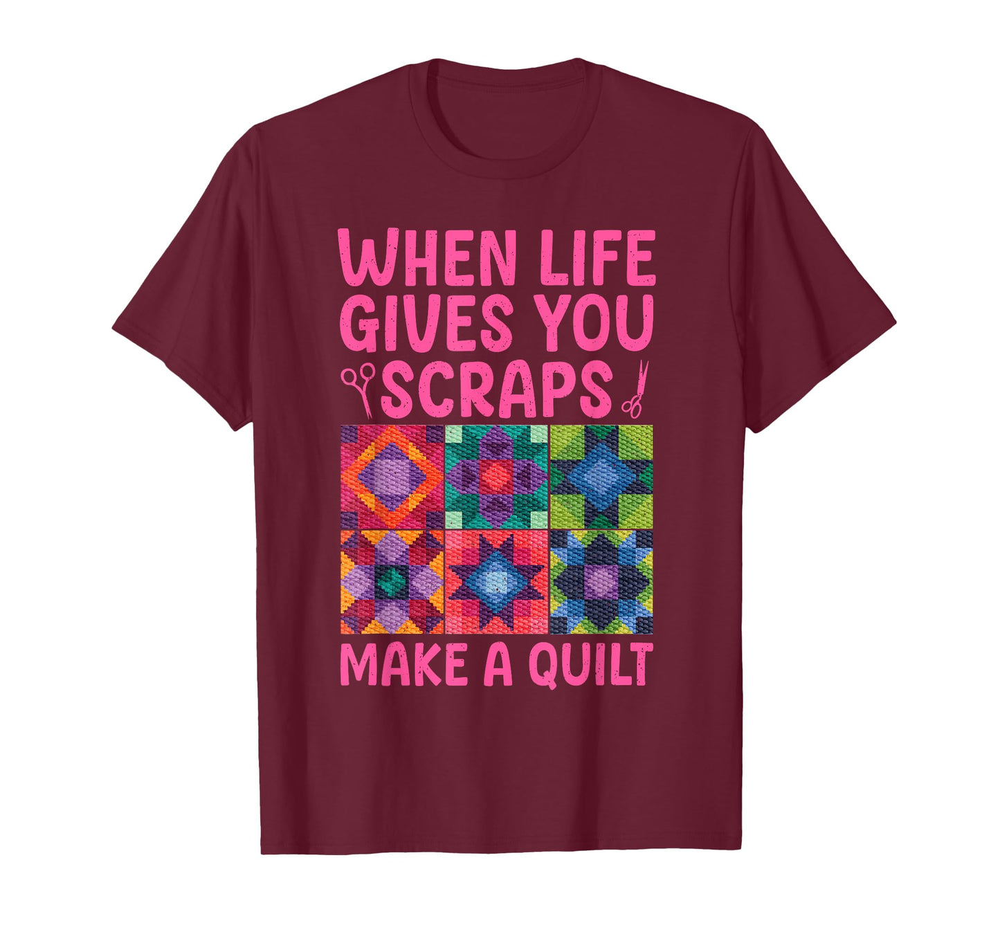 Quilting Design For Women Grandma Quilt Lover Sewing Quilter T-Shirt