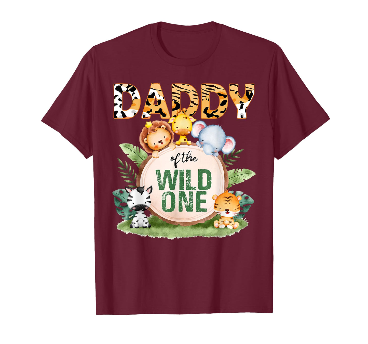 Daddy Of The Wild One 1st Birthday Safari Family Matching T-Shirt
