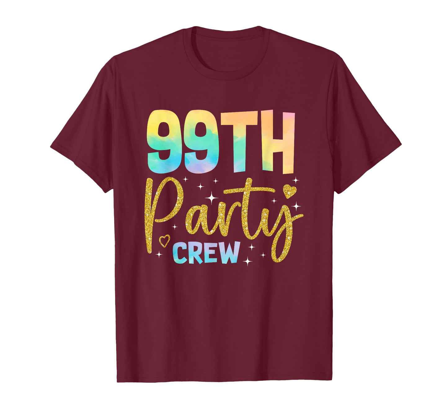99th Party Crew 99 Years Old Birthday Party Family Matching T-Shirt