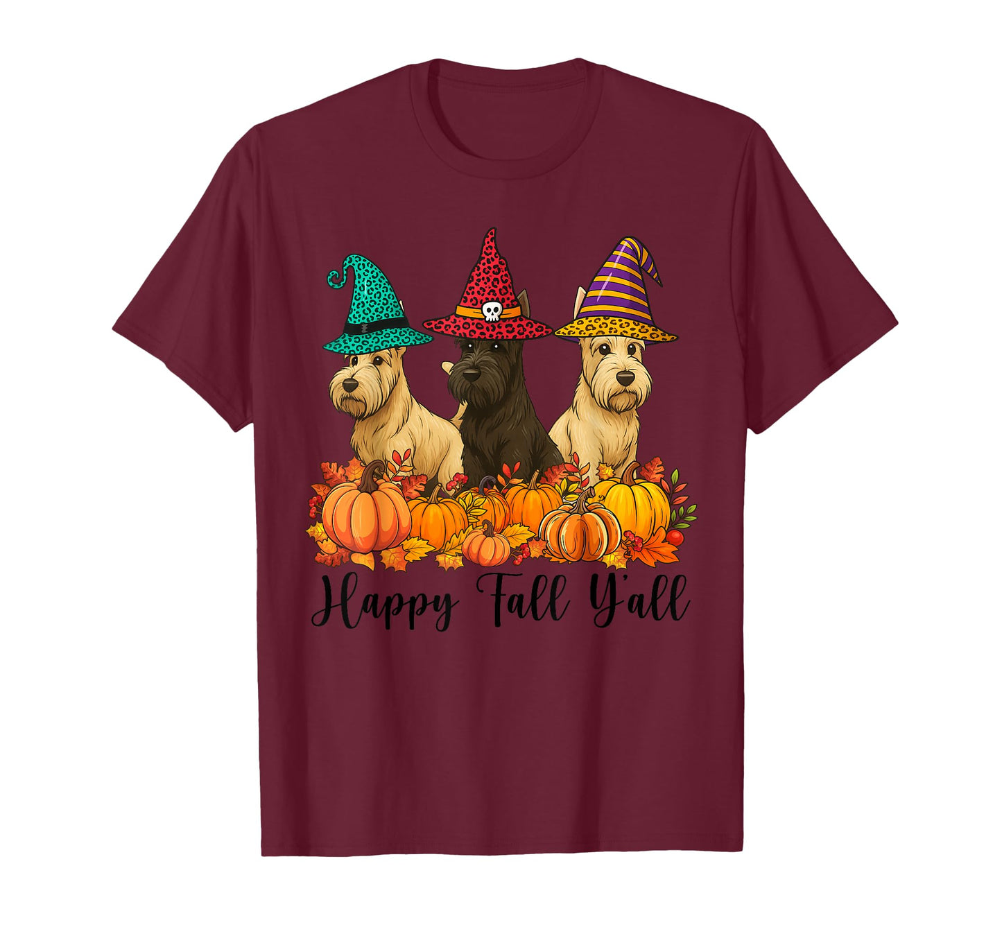 Scottish Terrier Lover Fall Ya'll Halloween Costume T-Shirt