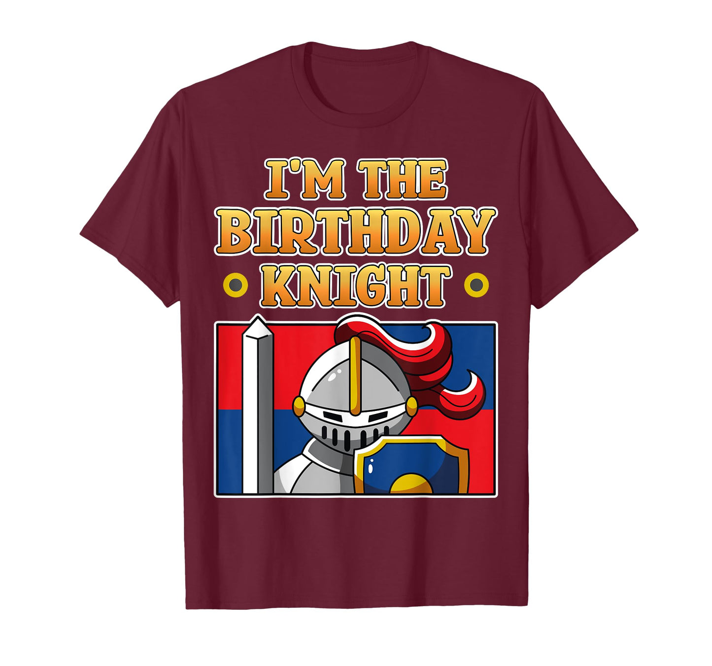 I'm The Birthday Knight Kids Medieval Armor Family Party T-Shirt