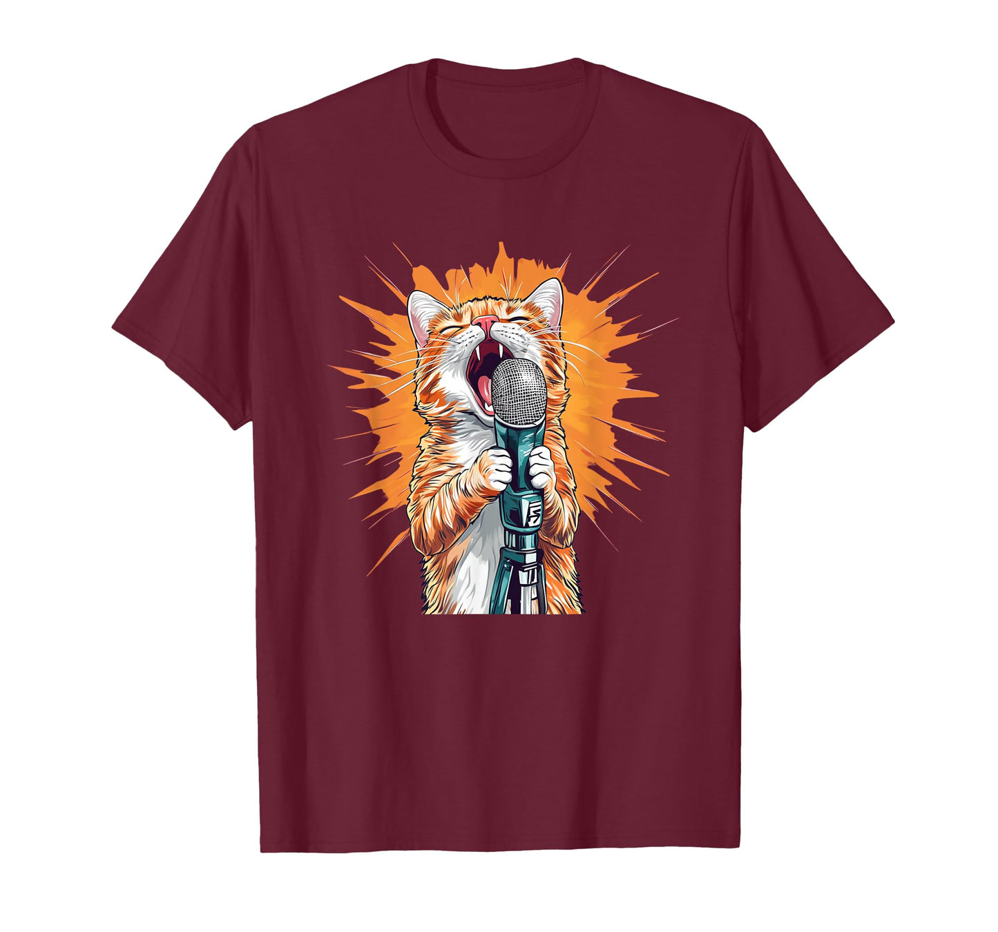 Awesome Karaoke Outfit with Singing Cat T-Shirt