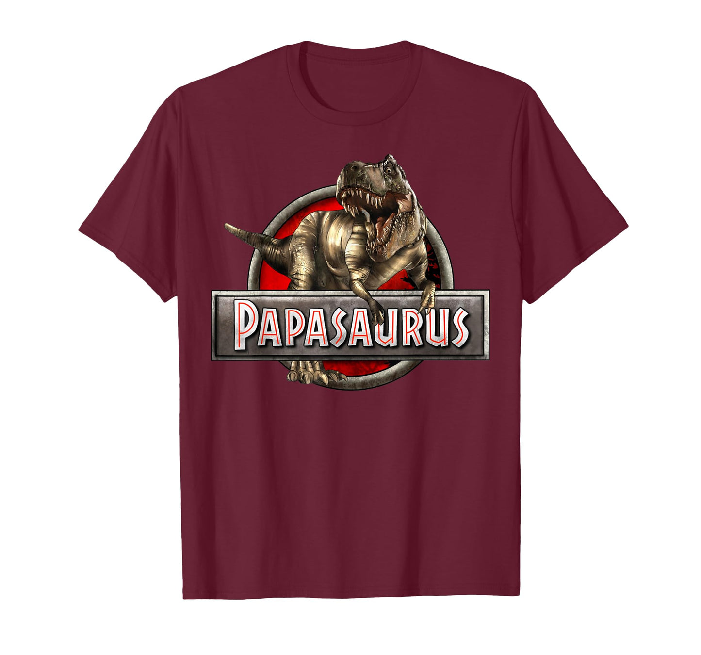 Papasaurus T Rex Papa Dinosaur Grandpa Saurus Father's Day T-Shirt