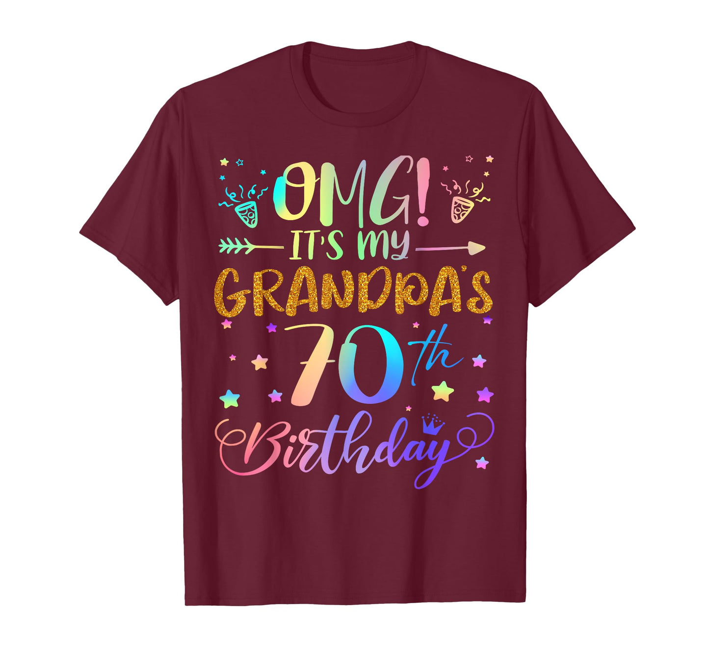 OMG It's My Grandpa's 70th Birthday Sweet 70 Years Old T-Shirt