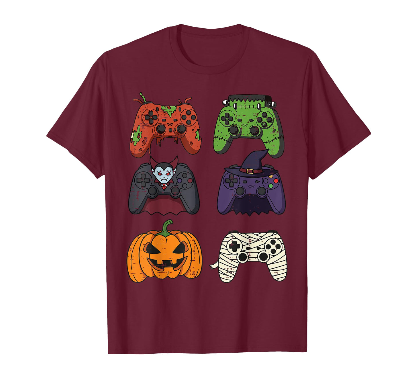 Halloween Gaming Controllers Gamer Costume Men Boys Kids T-Shirt