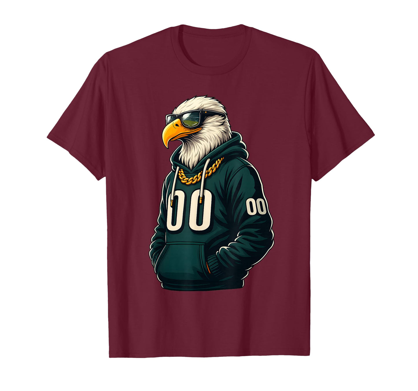 Bald Face Eagle with Sunglasses Women Men Kids Funny Tees T-Shirt