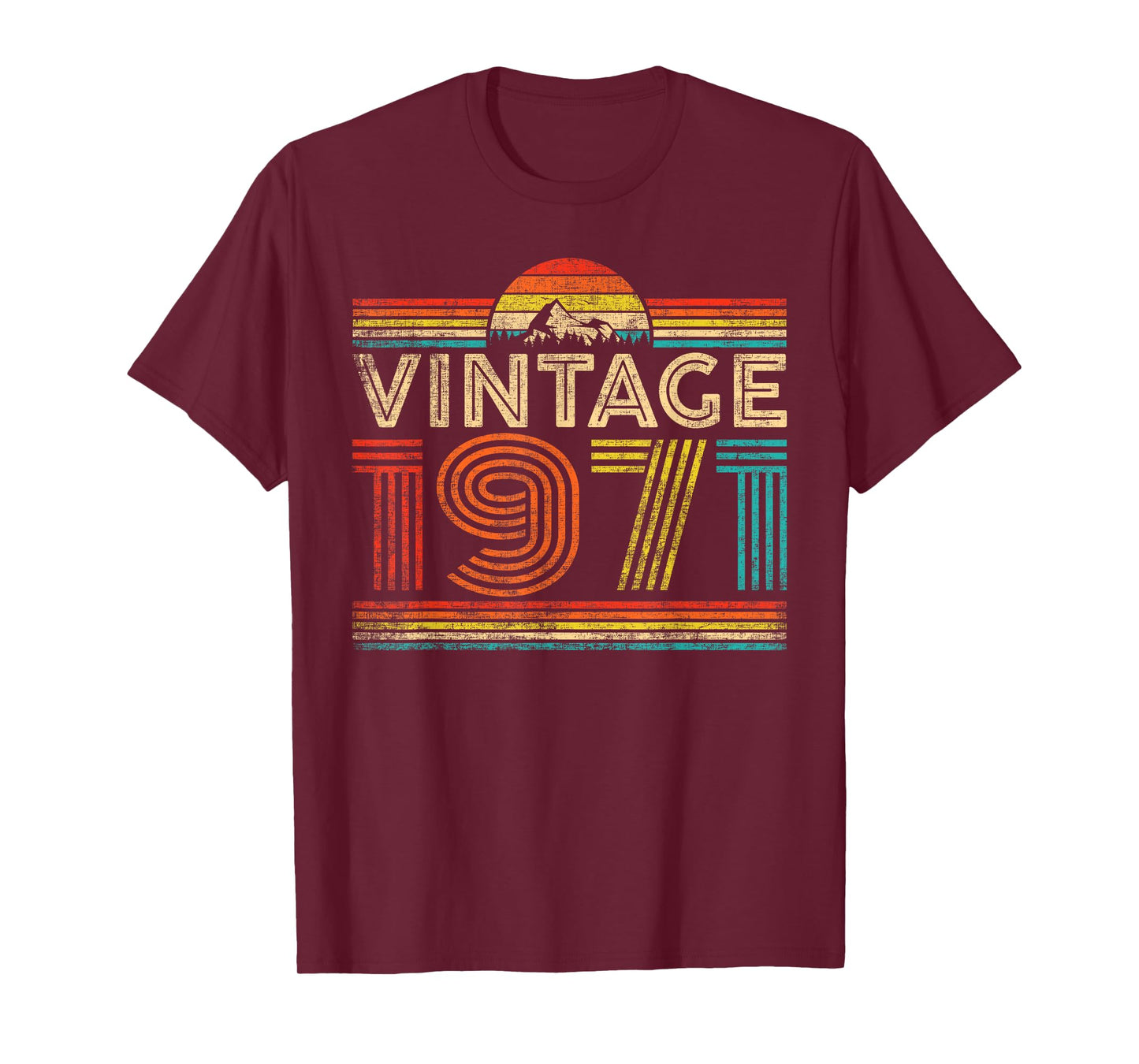 Vintage 1971 Classic Year 1971 Birthday Men Women Vintage T-Shirt