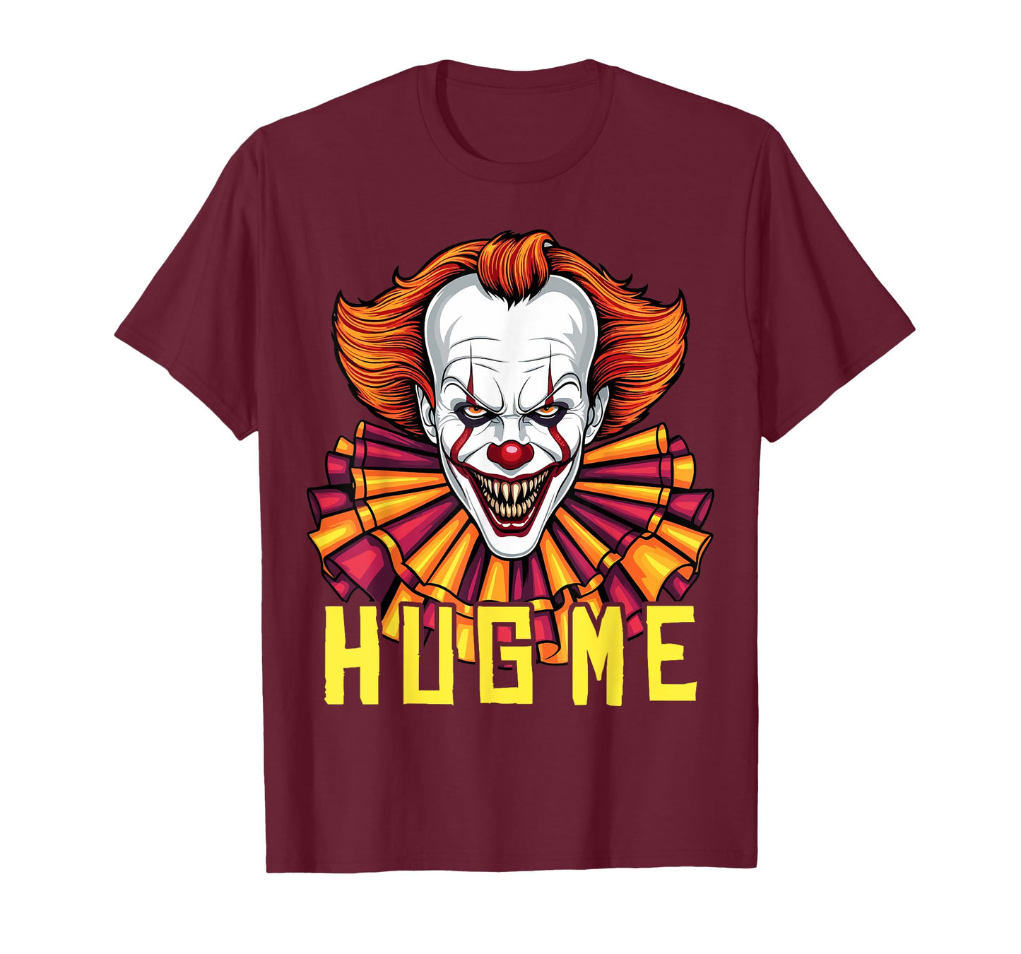 Horror Clown Tee Creepy Halloween Costume Scary Hug Me Clown T-Shirt