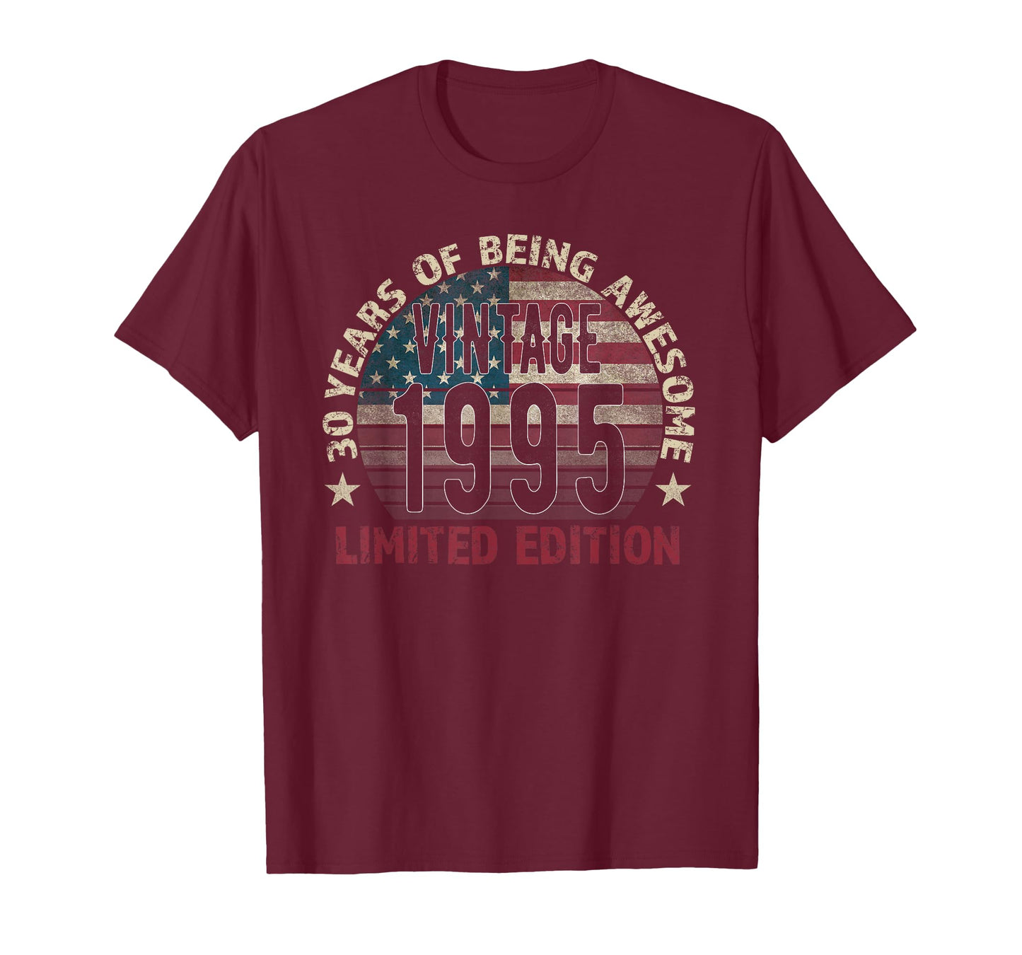 30th Birthday Gift men Vintage born 1995 turning 30 Year Old T-Shirt