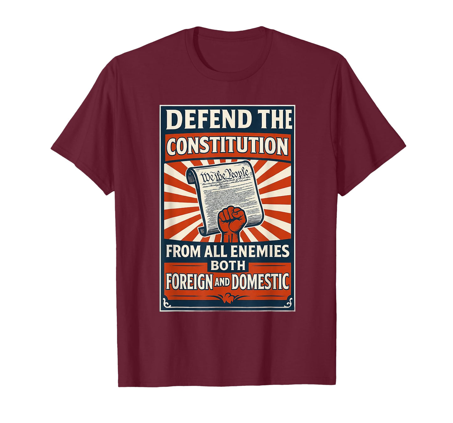 Defend The Constitution From All Enemies Both T-Shirt
