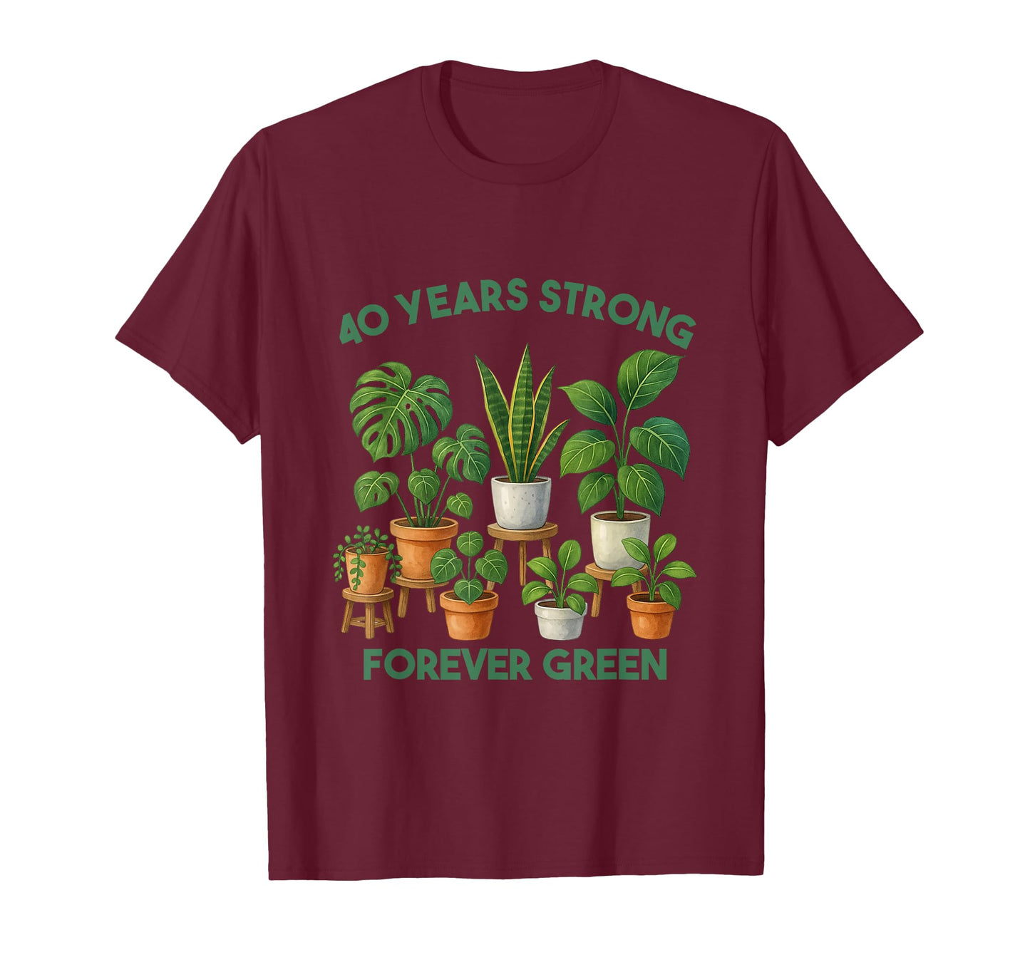 Gardening 40th Years Birthday Nature Plant Lover Men Women T-Shirt