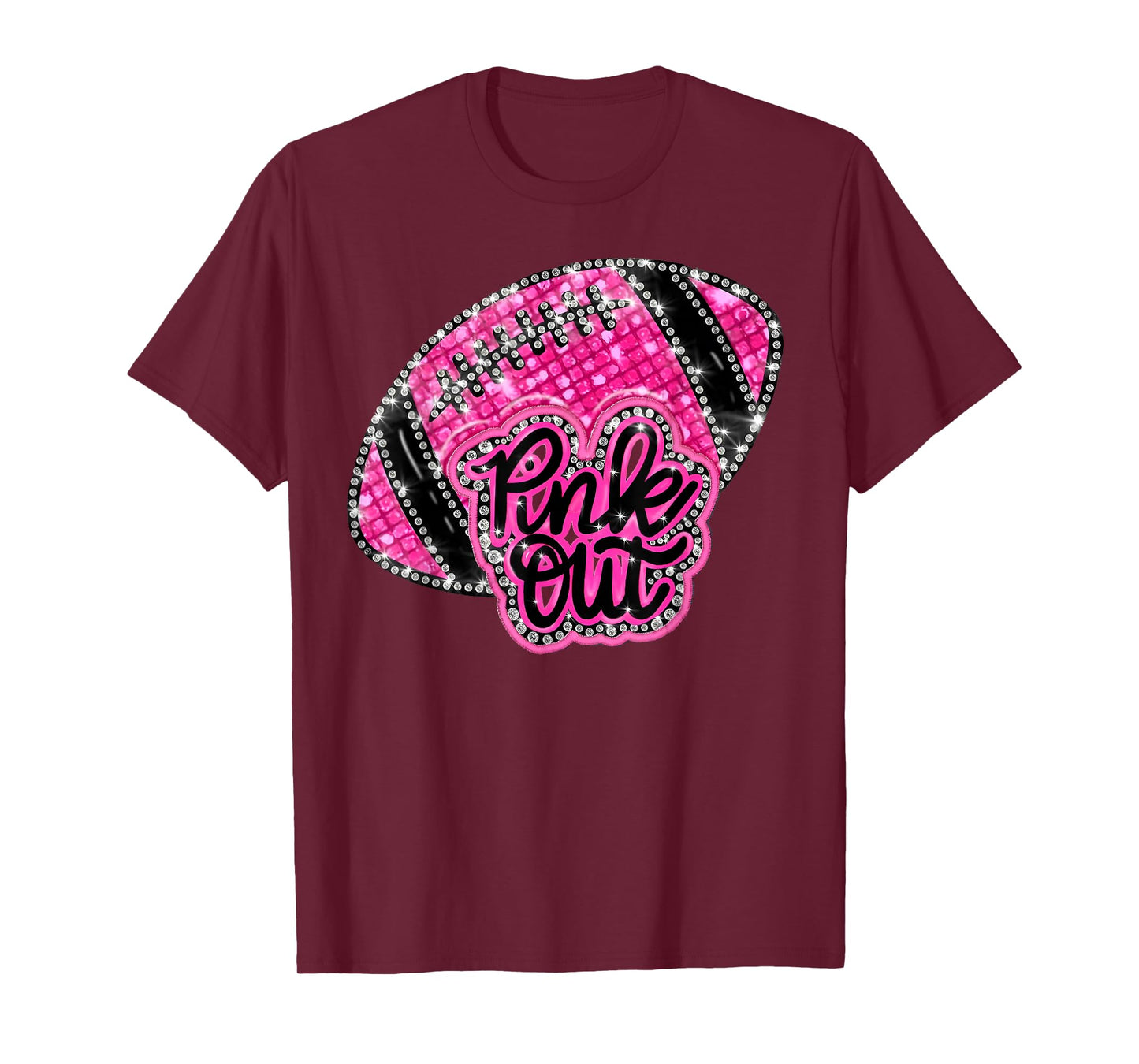 Tackle Pink Out American Football Breast Cancer Awareness T-Shirt