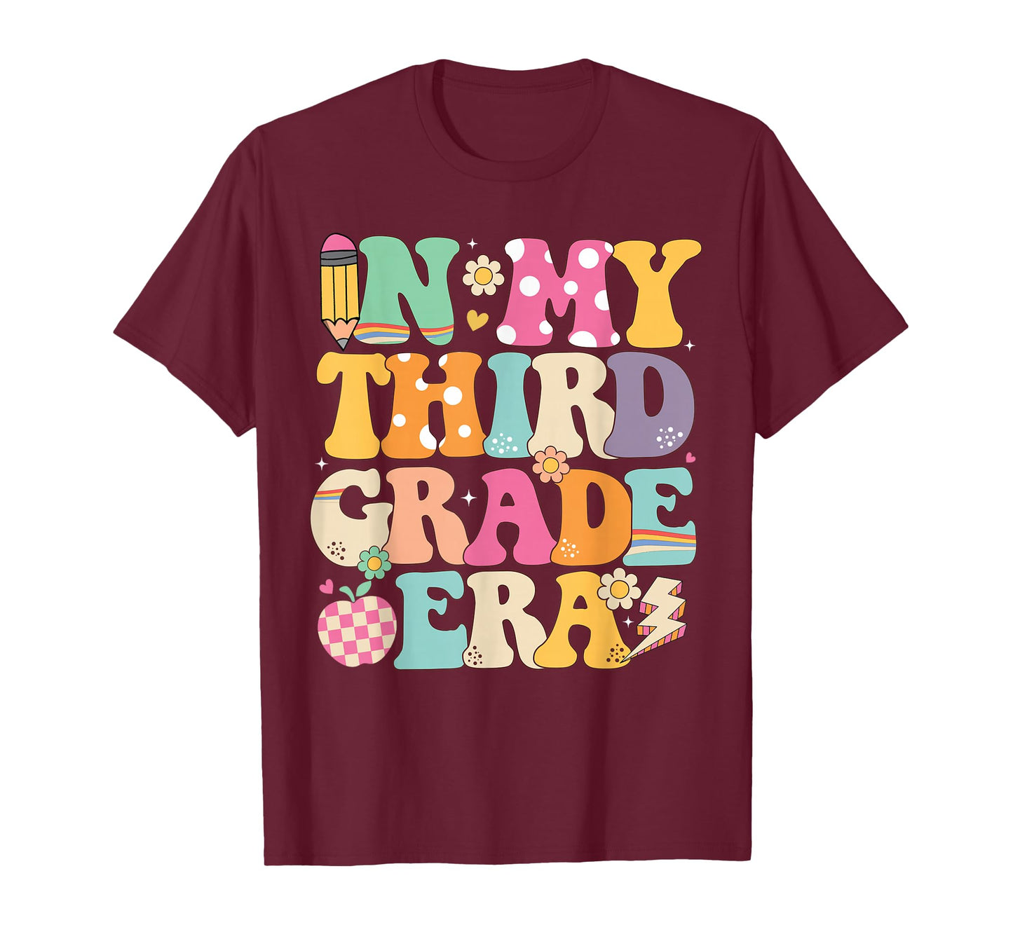 In My Third Grade Era Girl Back To School 3rd Grade Teacher T-Shirt