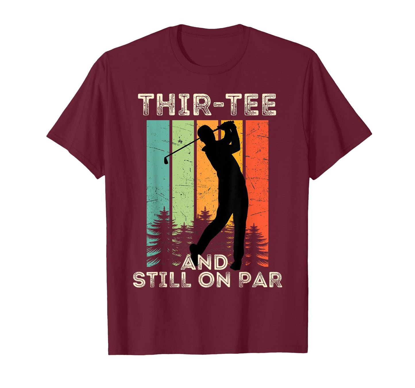 Retro Vintage Funny Golfer Gifts - 30th Birthday Golf T-Shirt
