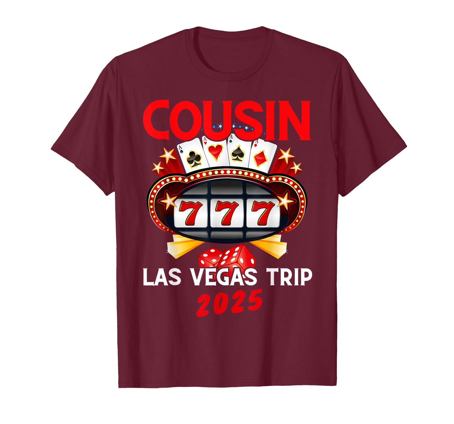 Las Vegas Cousin Trip 2025 Vegas Birthday Squad Party Family T-Shirt