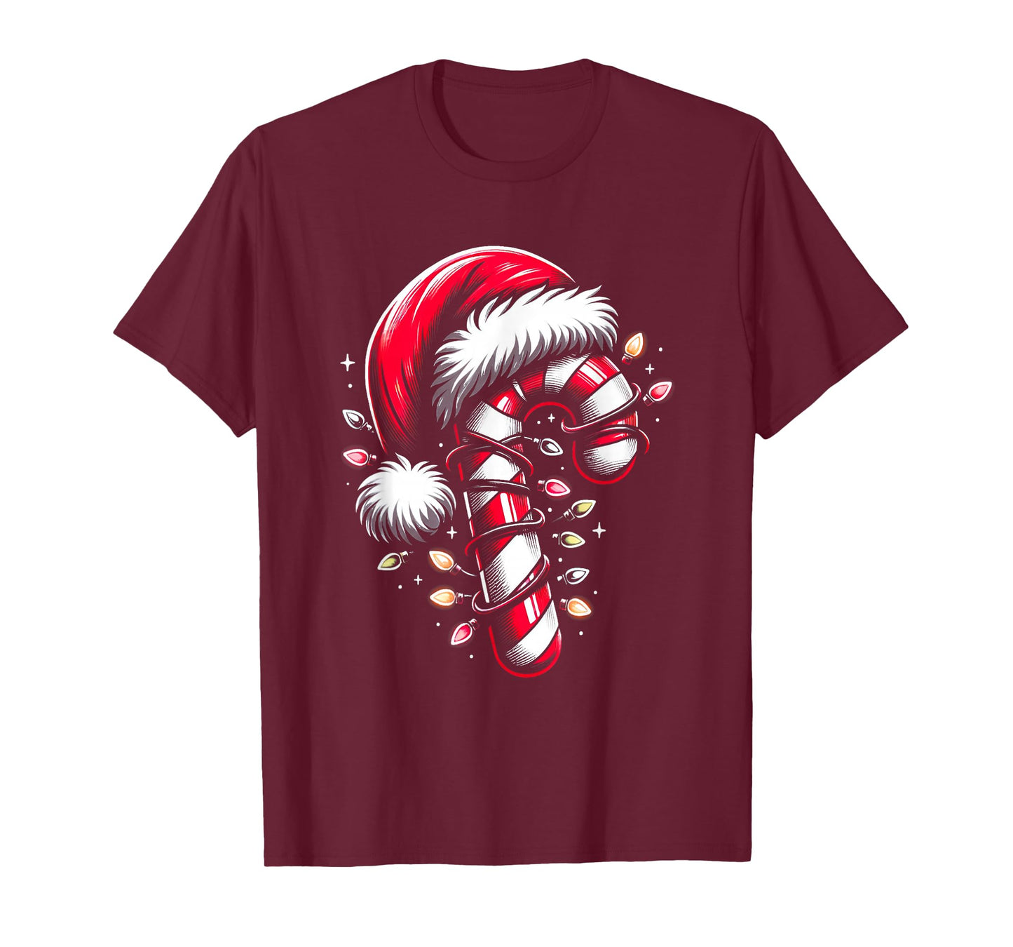 Candy Cane Crew Christmas Lights Family Matching Xmas T-Shirt