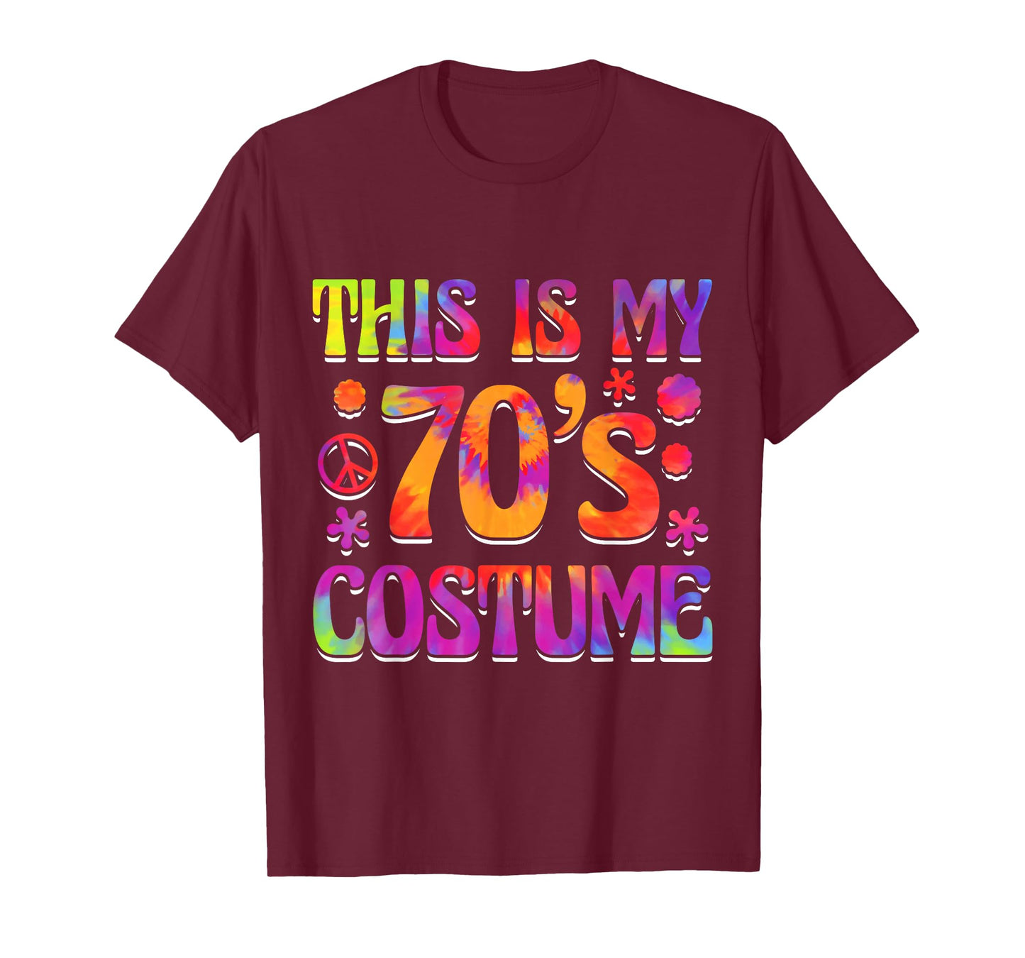 This Is My 70's Costume Seventies Theme Party Hippie Vibes T-Shirt