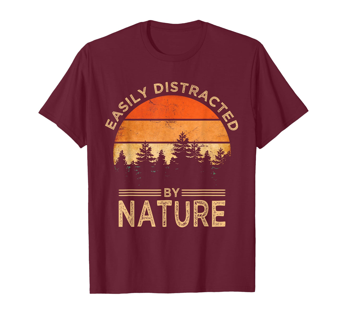 Easily Distracted By Nature Vintage Funny Nature T-Shirt