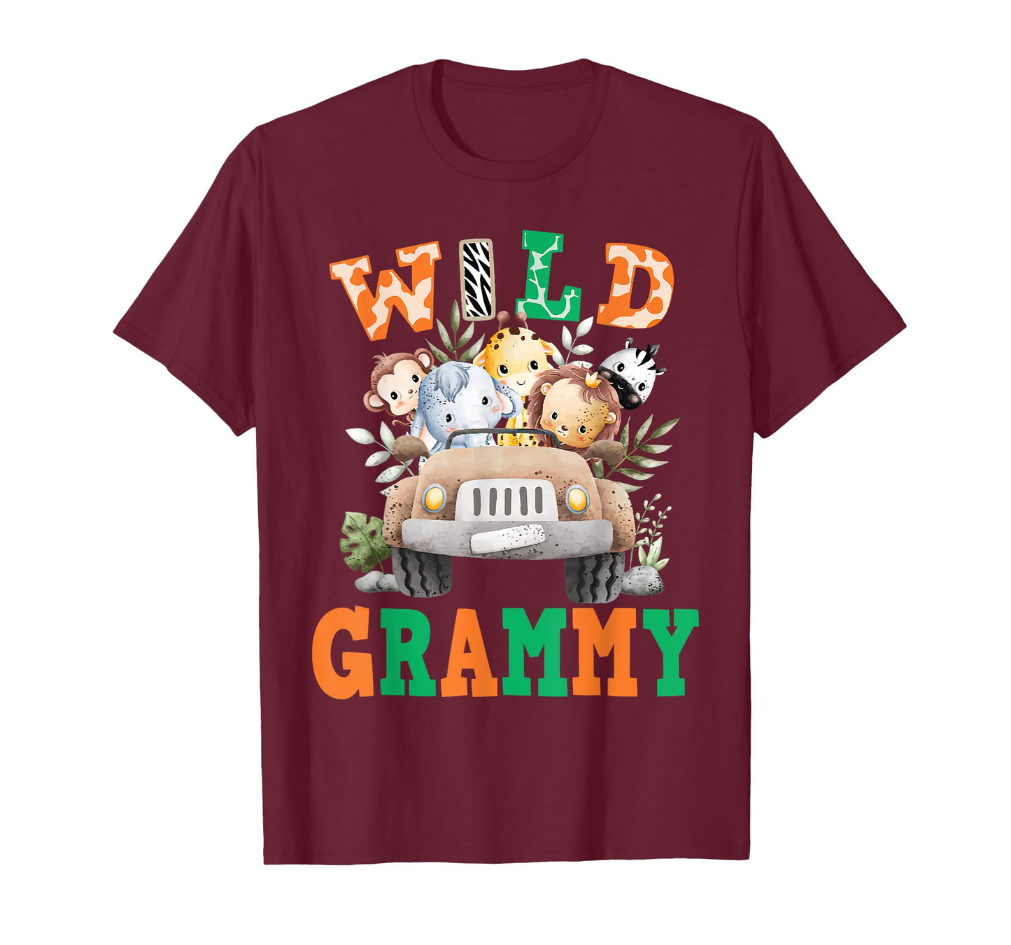 Wild Grammy Zoo Born Two be Wild B-day Safari Jungle Animal T-Shirt