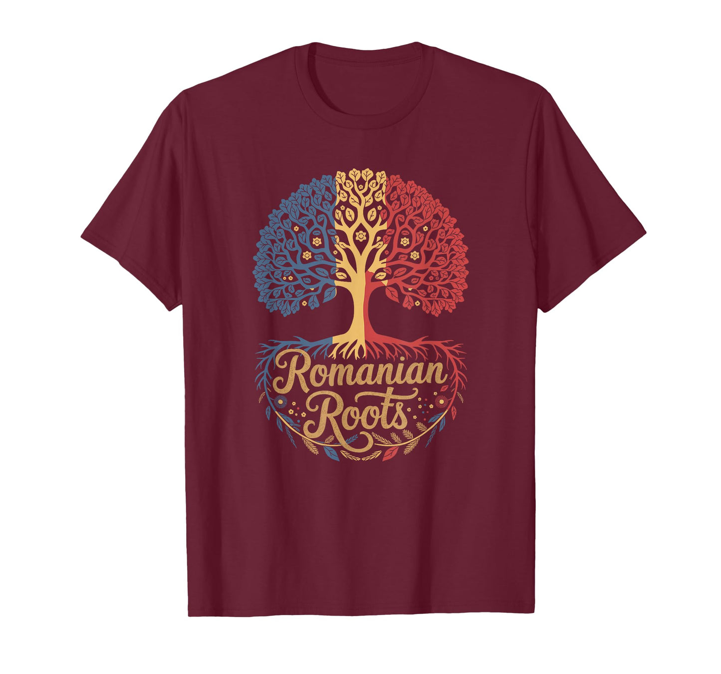 Romania Roots - Romanian Flag Colors Family Tree Souvenir T-Shirt