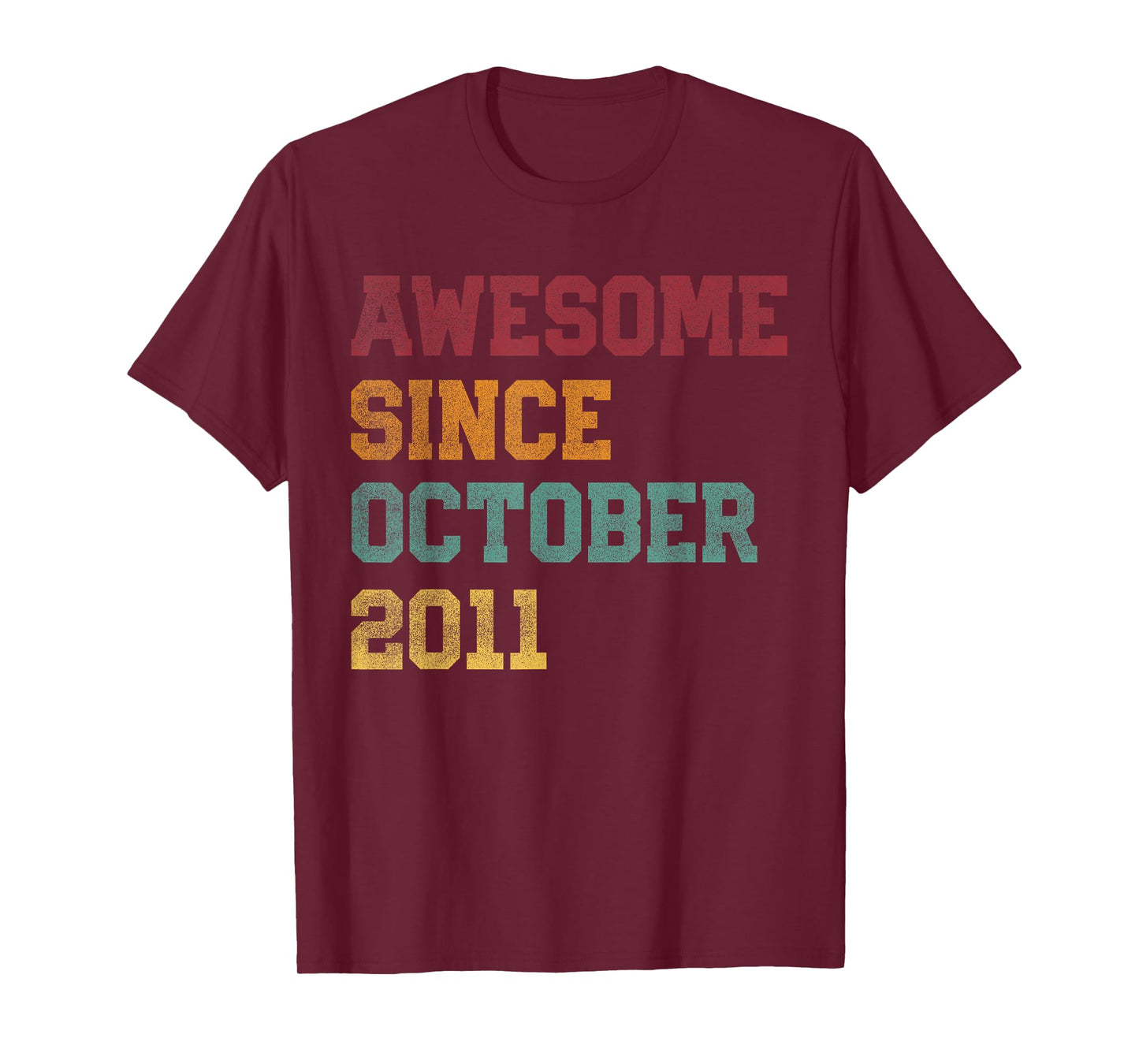 Awesome Since October 2011 14th Birthday 14 Years Old T-Shirt