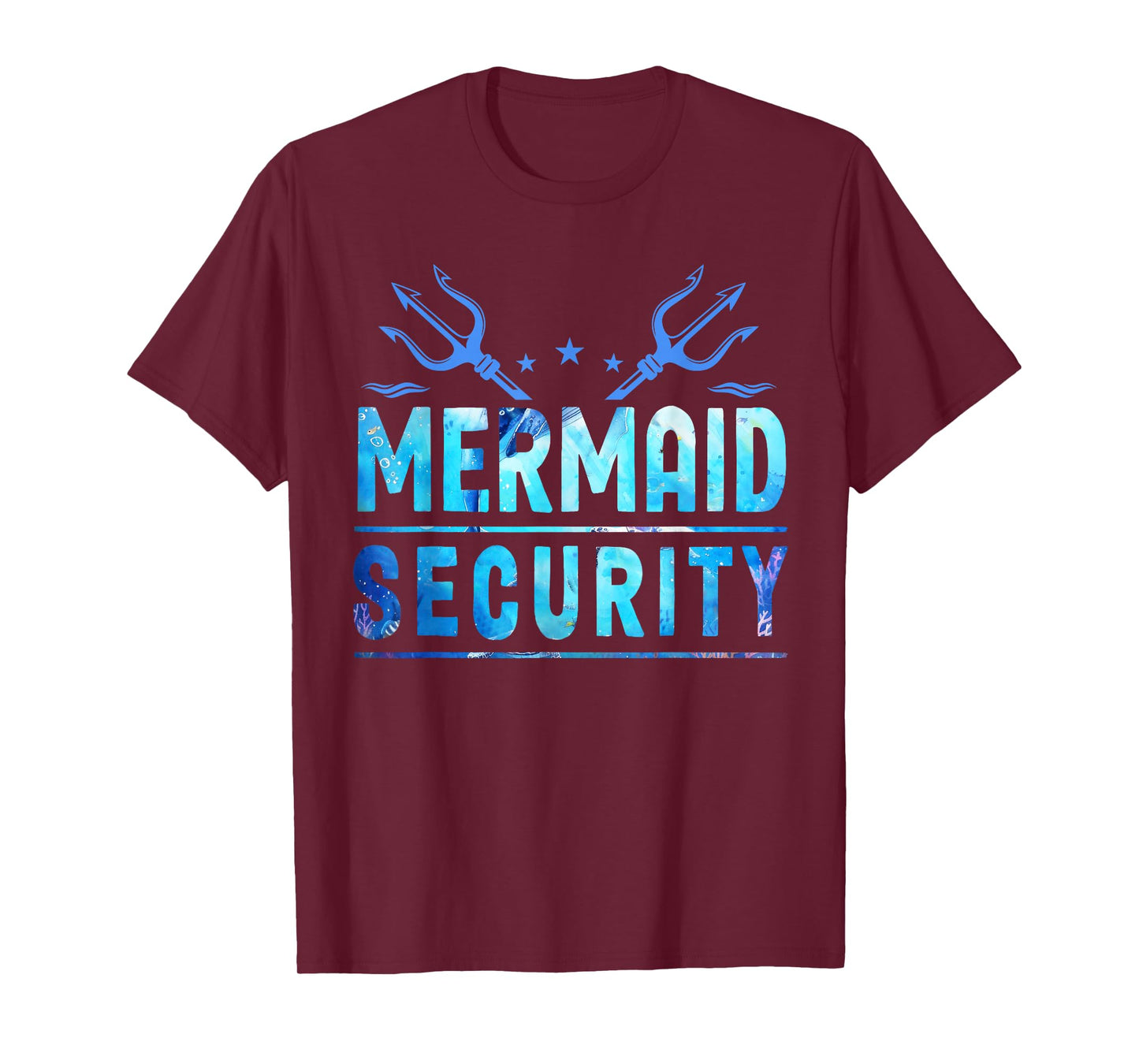 Mermaid Security Funny Dad Mermaid Family Mermaid Squad T-Shirt