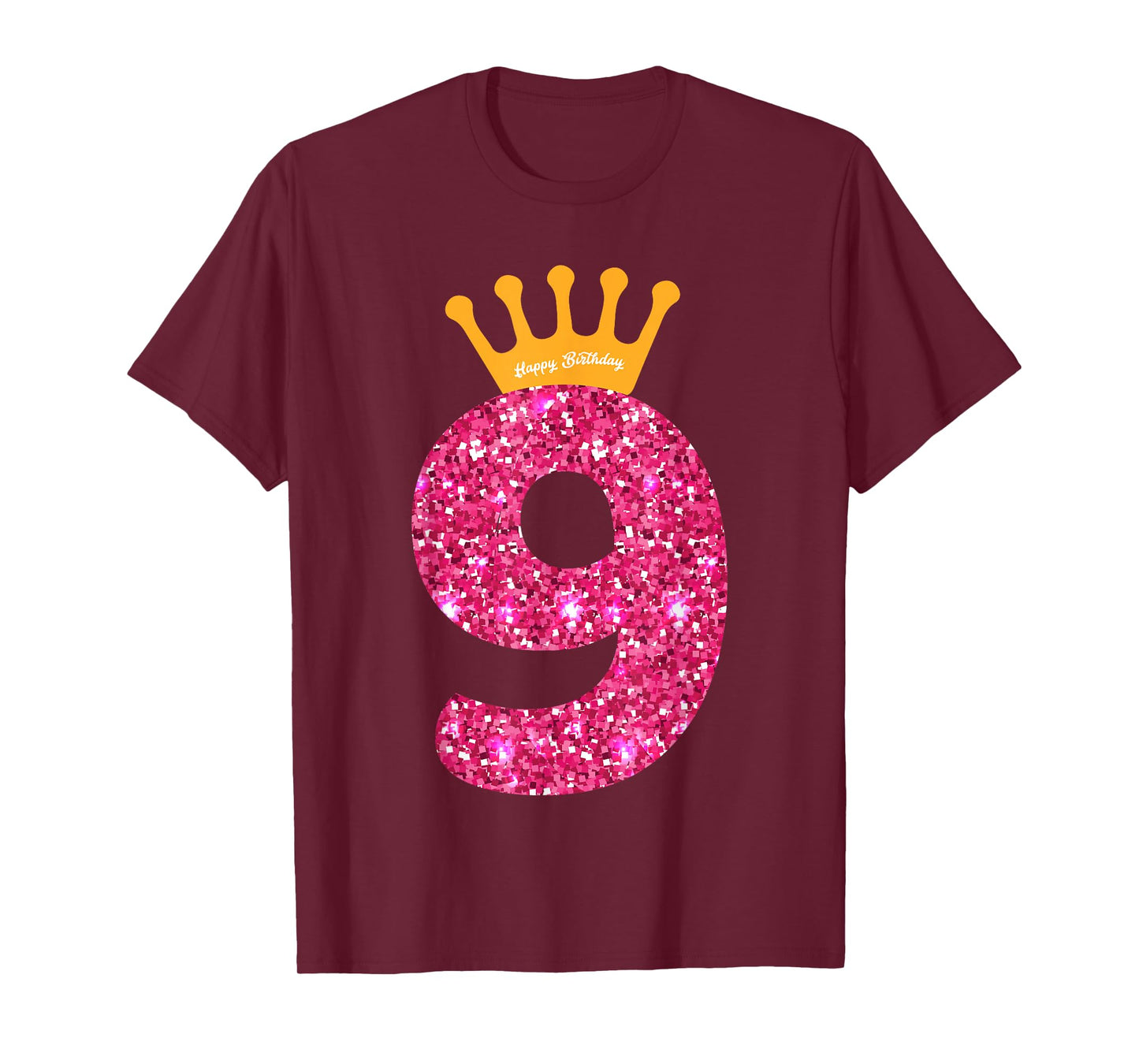 Happy Birthday Shirt, Girls 9th Party 9 Years Old Bday T-Shirt