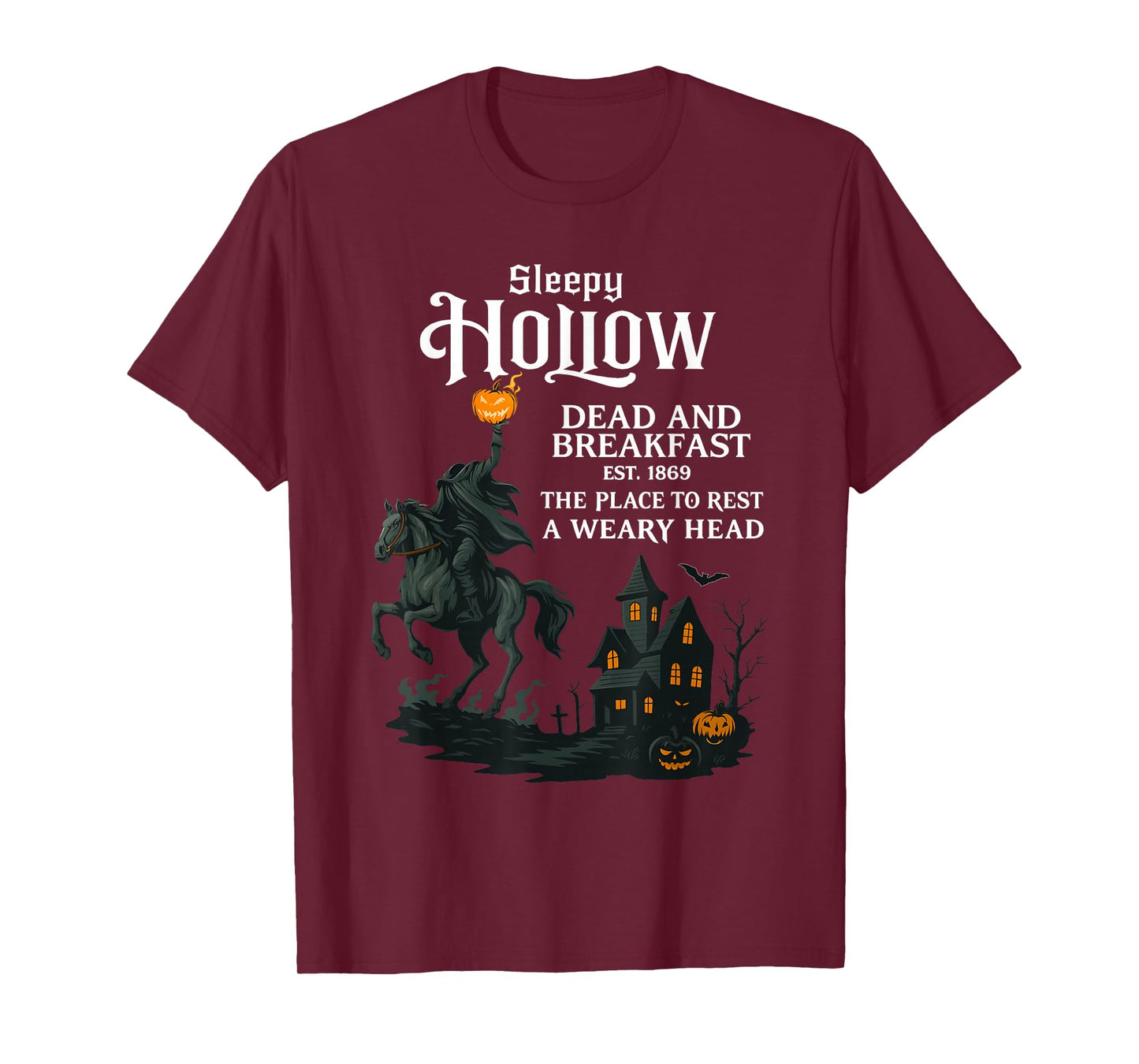 Sleepy Hollow Dead and Breakfast Tees Spooky Season T-Shirt
