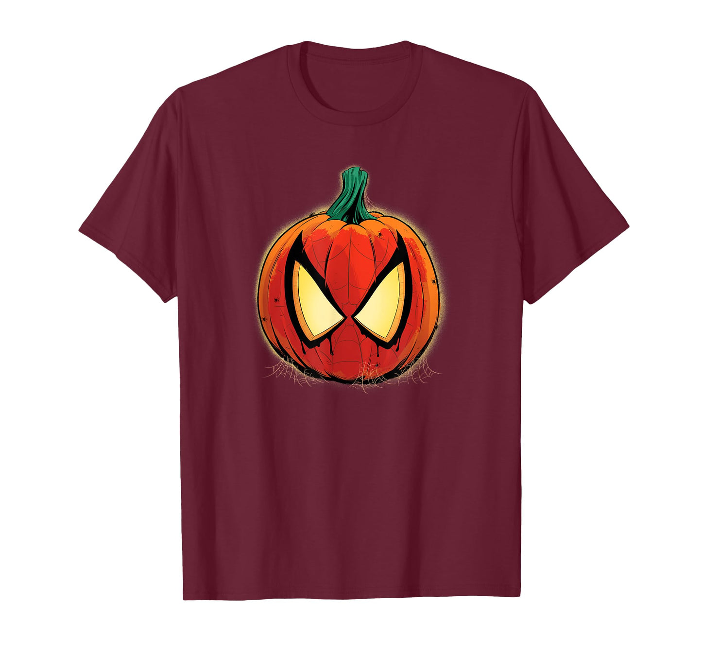 Marvel Spider-Man Halloween Spooky Pumpkin Jack-o’-Lantern T-Shirt