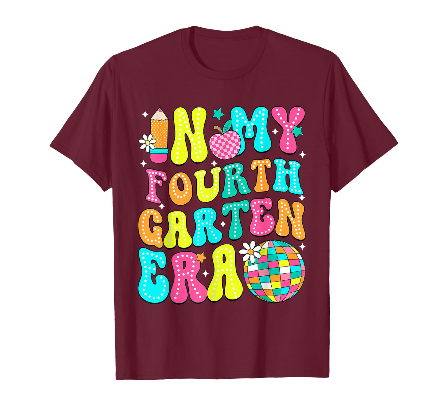 In My Fourth Grade Era 4th Grade Girl Teacher Back To School T-Shirt