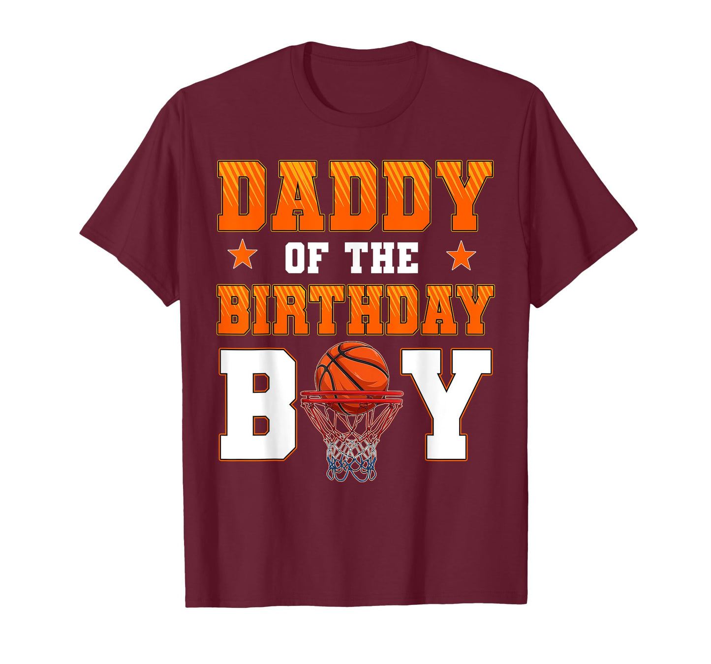 Daddy Of The Birthday Boy Basketball Party Family Matching T-Shirt
