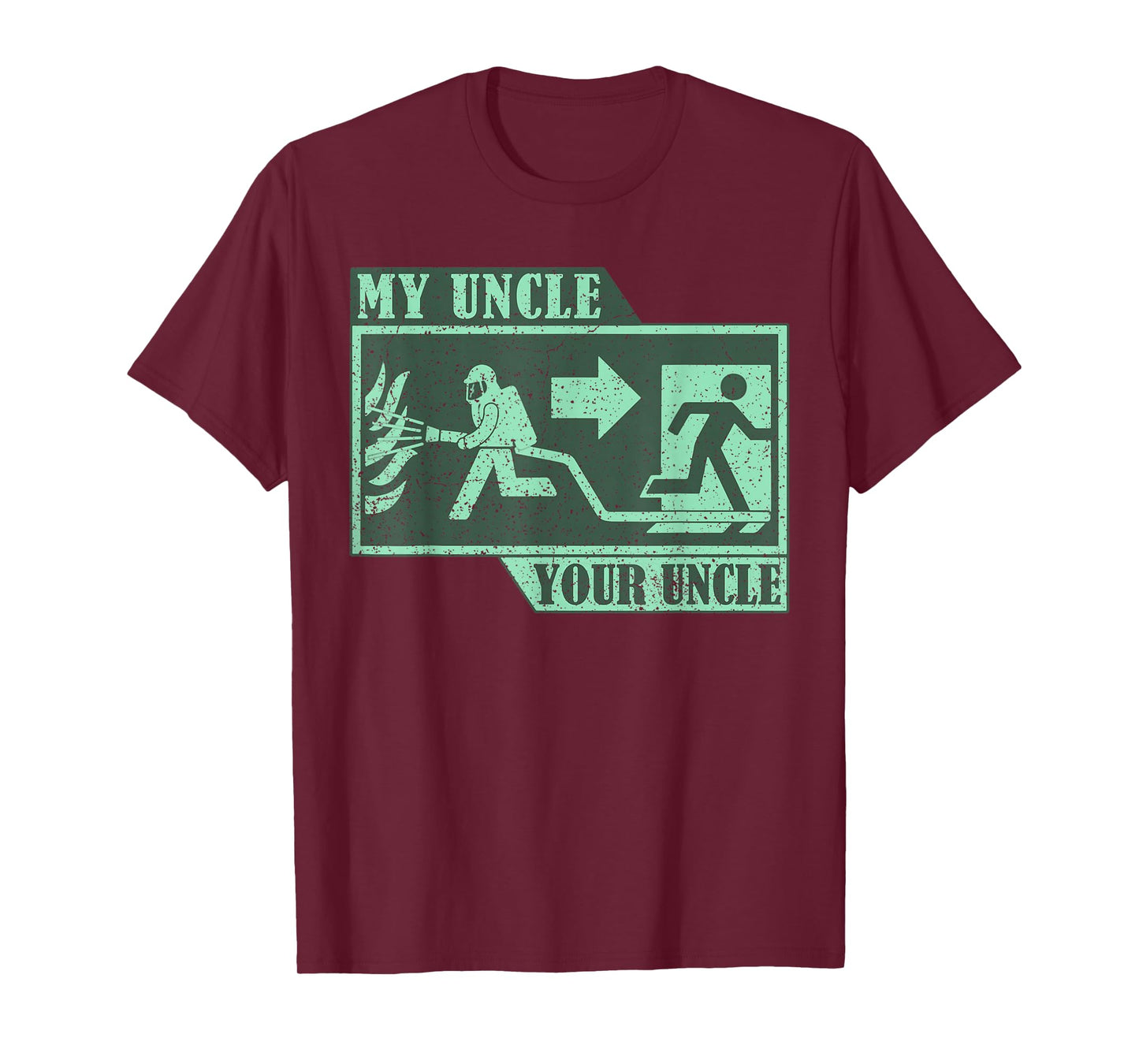Vintage My Uncle Your Uncle Firefighter Proud Fireman T-Shirt