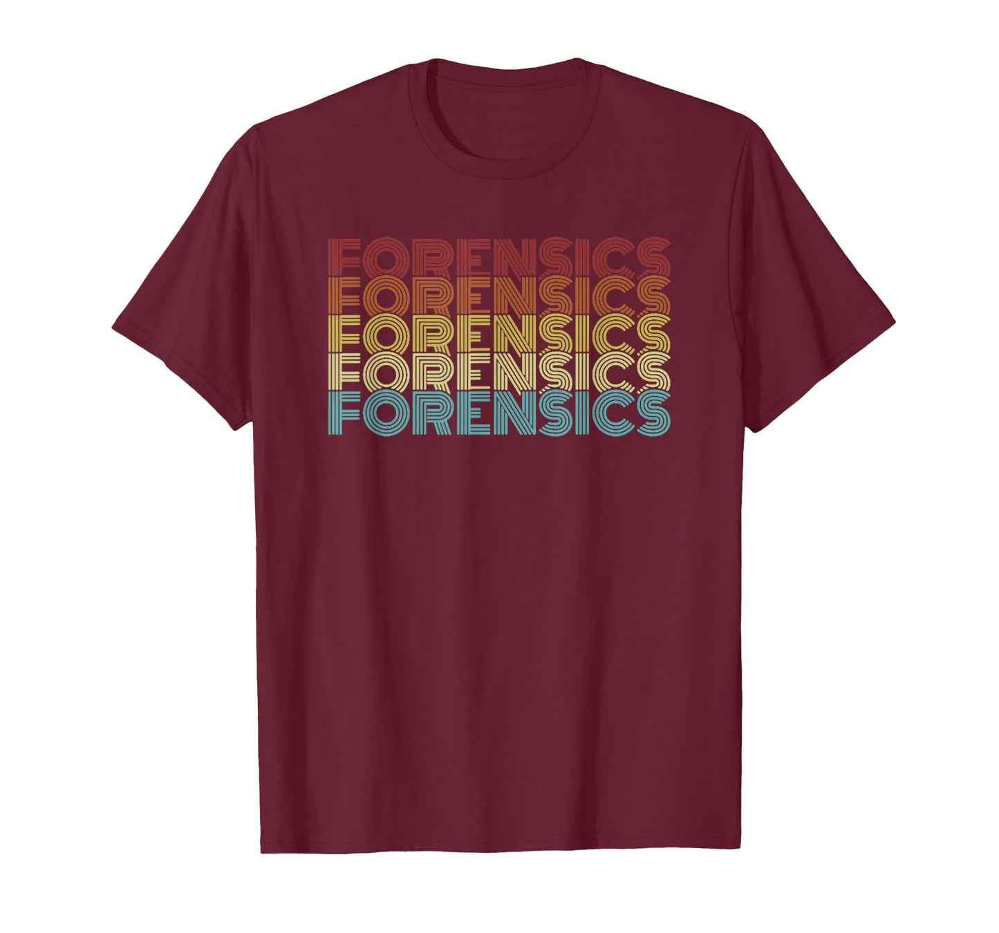 Vintage Forensics Retro Text Psychology Science True Crime T-Shirt